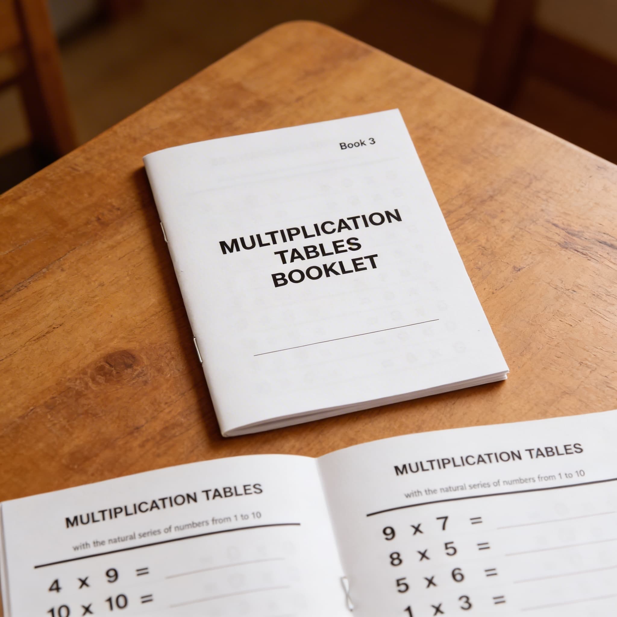 Sešit tabulek násobení: 3 — Detailní pohled