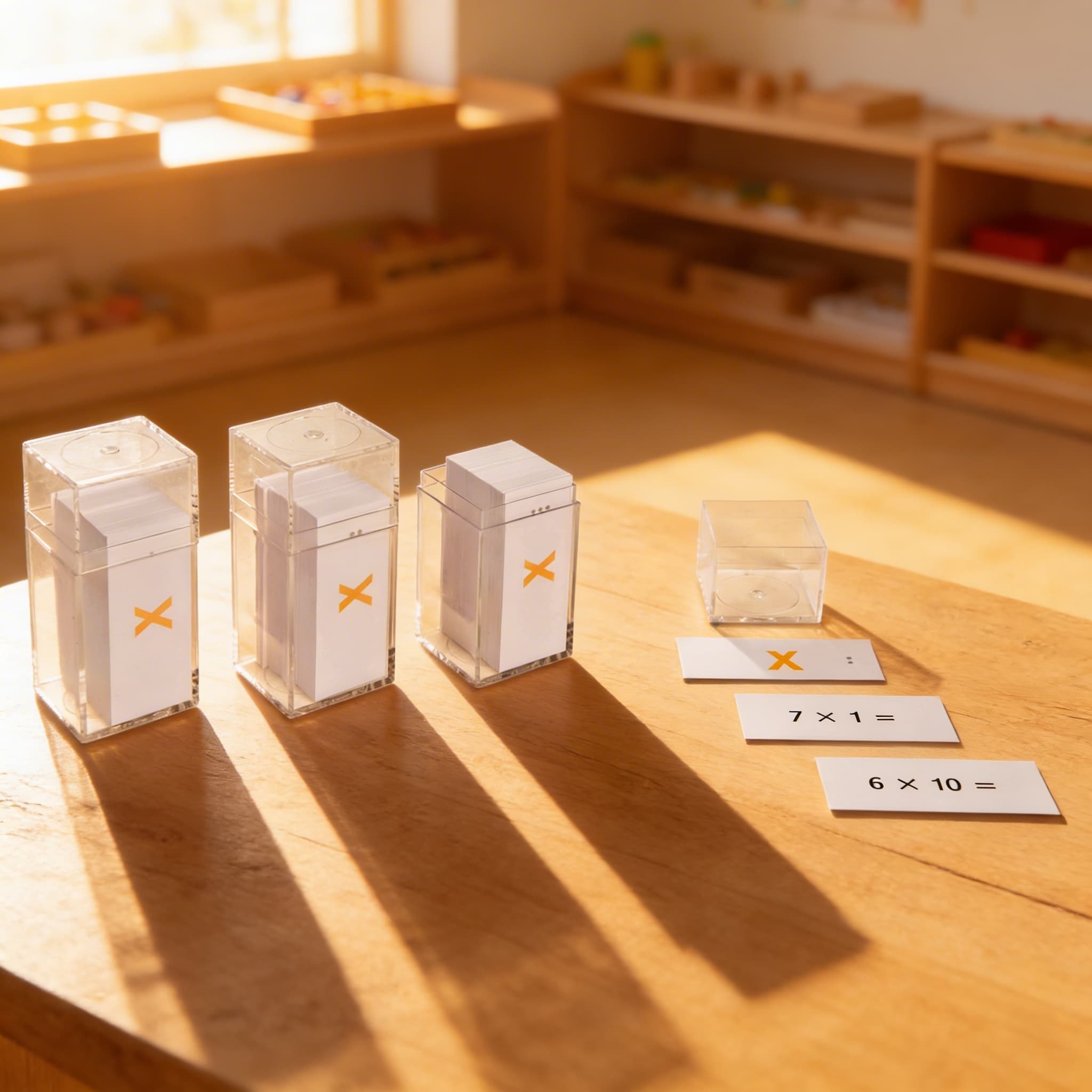 Úlohové lístky: pracovní tabulky násobení — Při použití