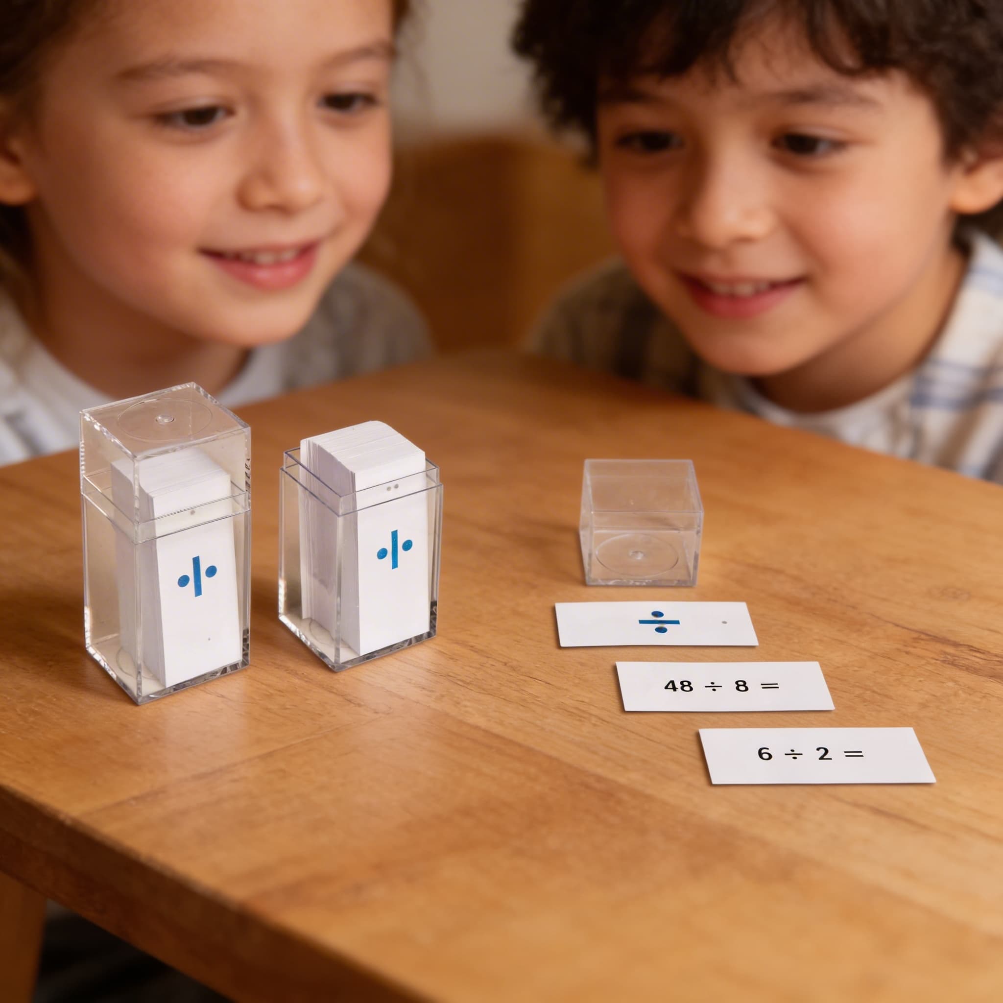 Úlohové lístky: pracovní tabulky dělení — Detailní pohled