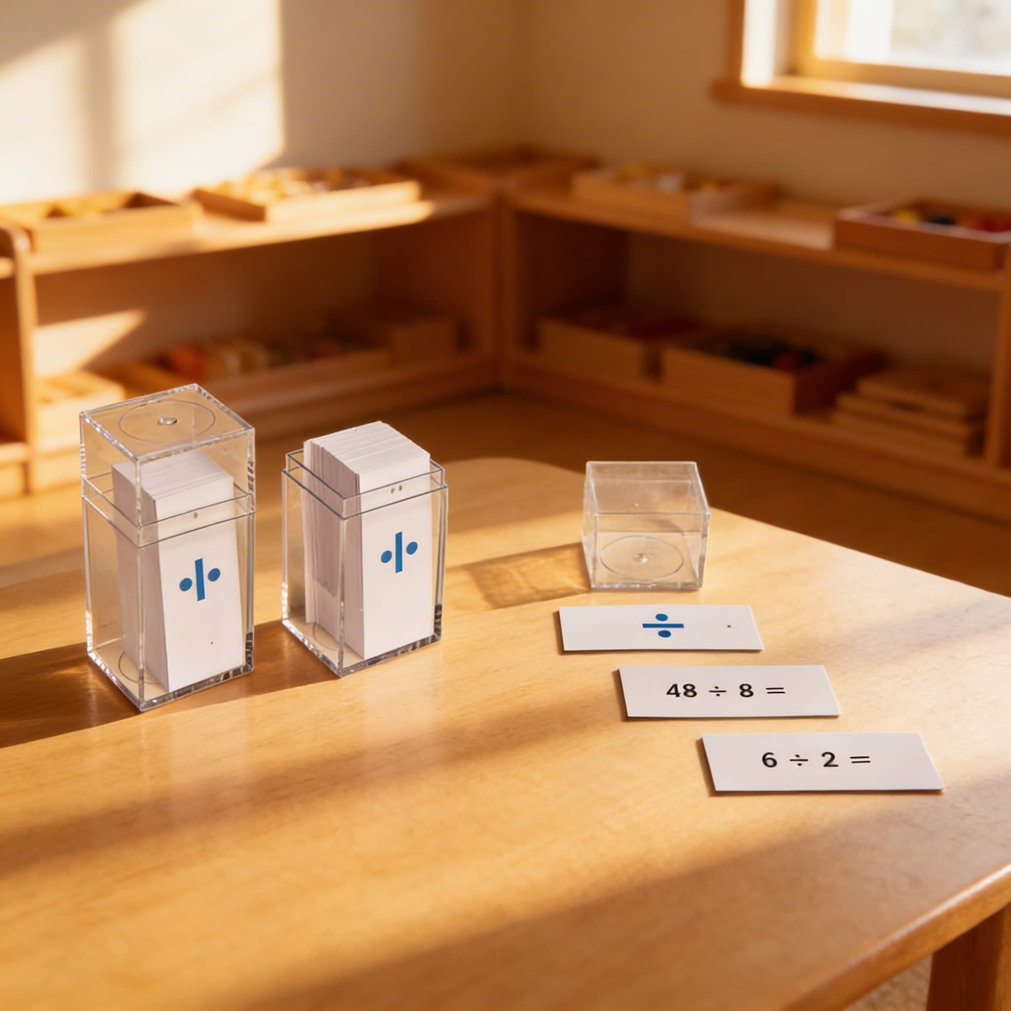 Úlohové lístky: pracovní tabulky dělení — Při použití