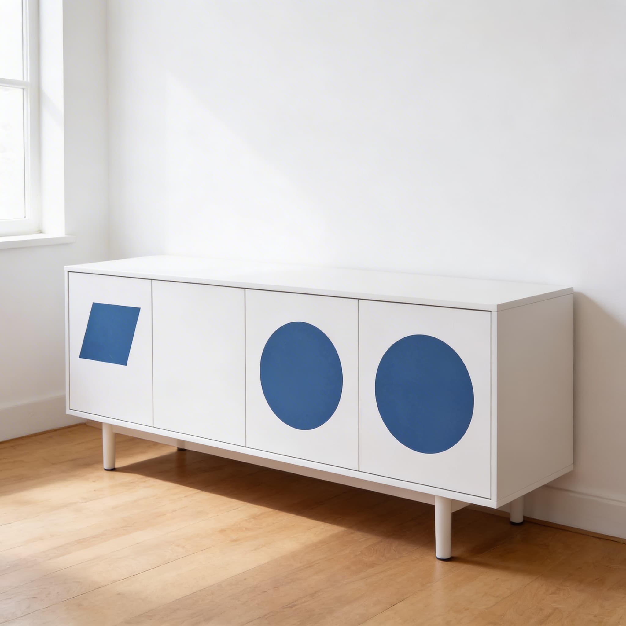 Geometrisches Kabinett Karten — Form-Nomenklatur Dreiteilkarten — Seitenansicht