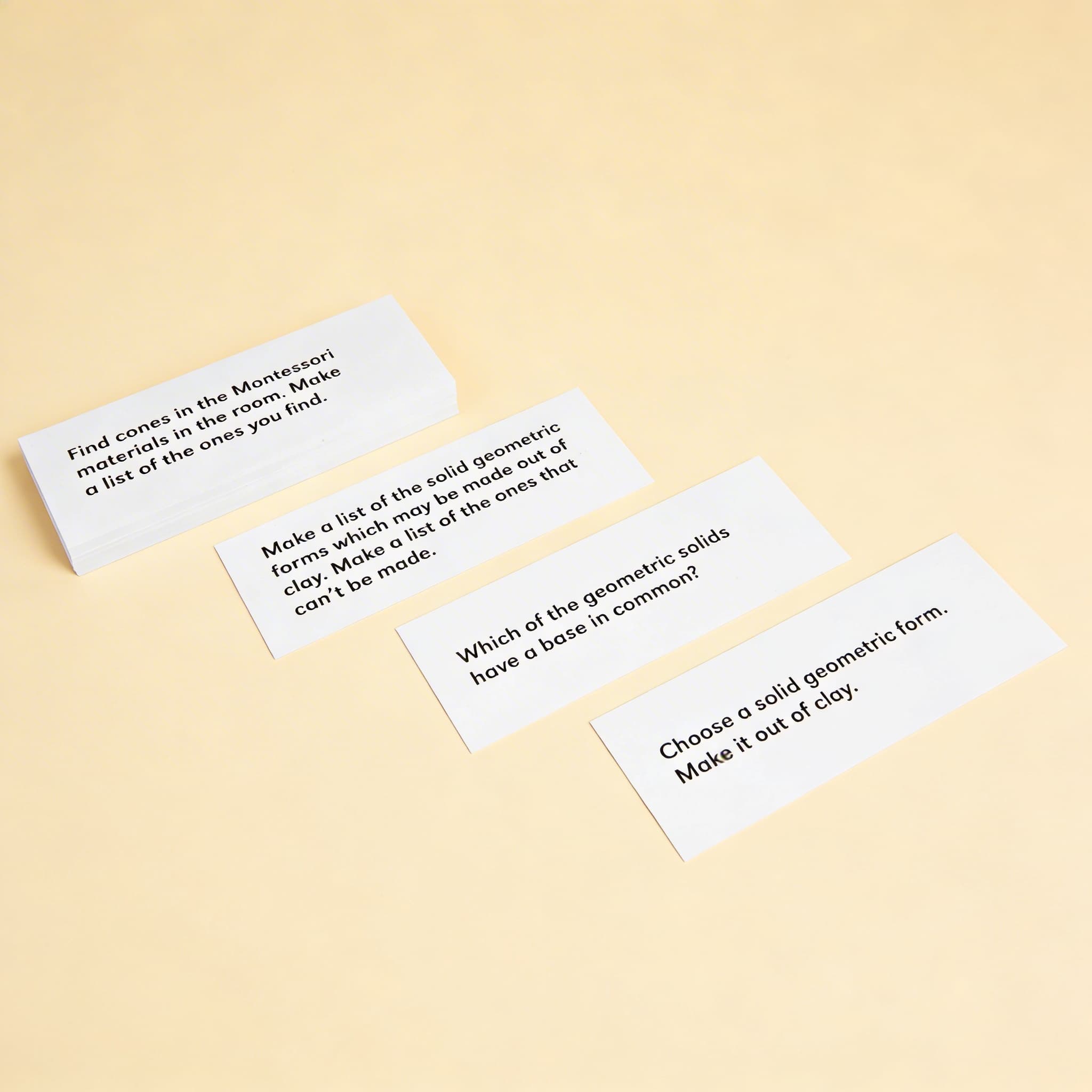 Inštrukčné karty pre geometrické telesá — aktivity s 3D tvarmi — Katalógový pohľad