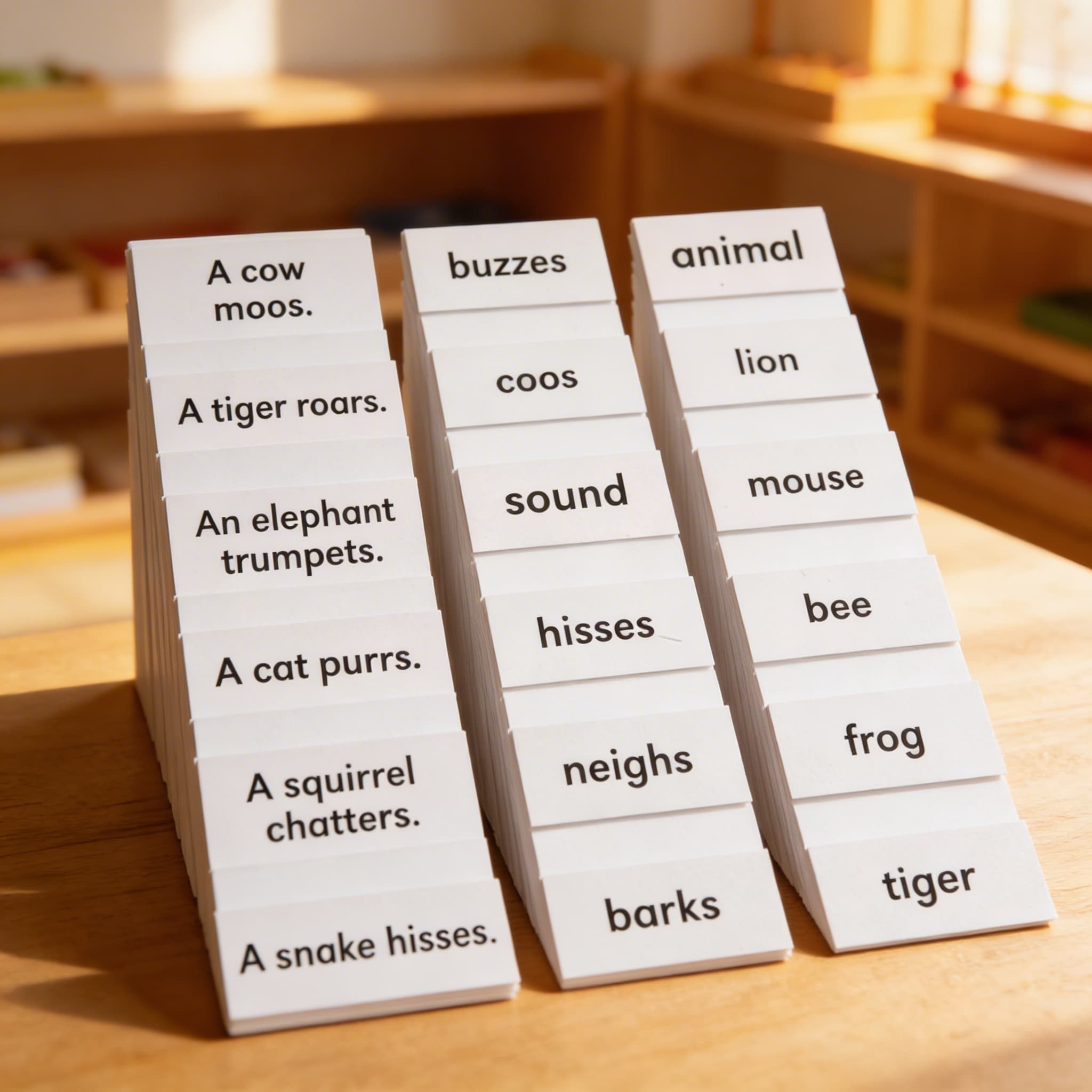 Zvieratá a ich zvuky — Pri použití