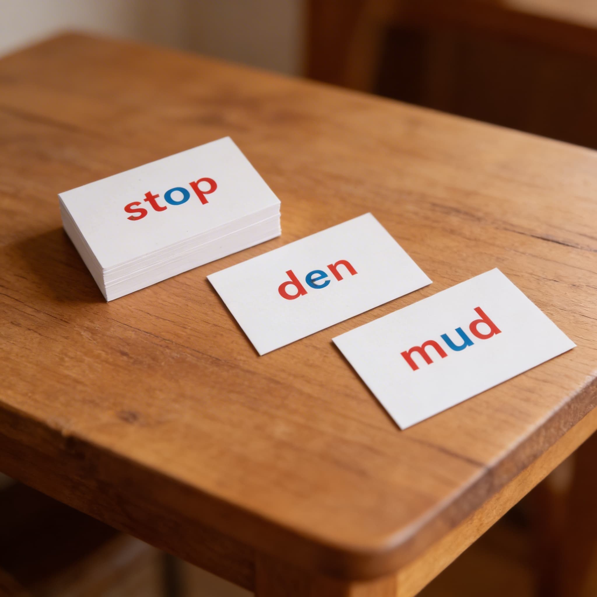 Fonetické čtecí karty — Detailní pohled