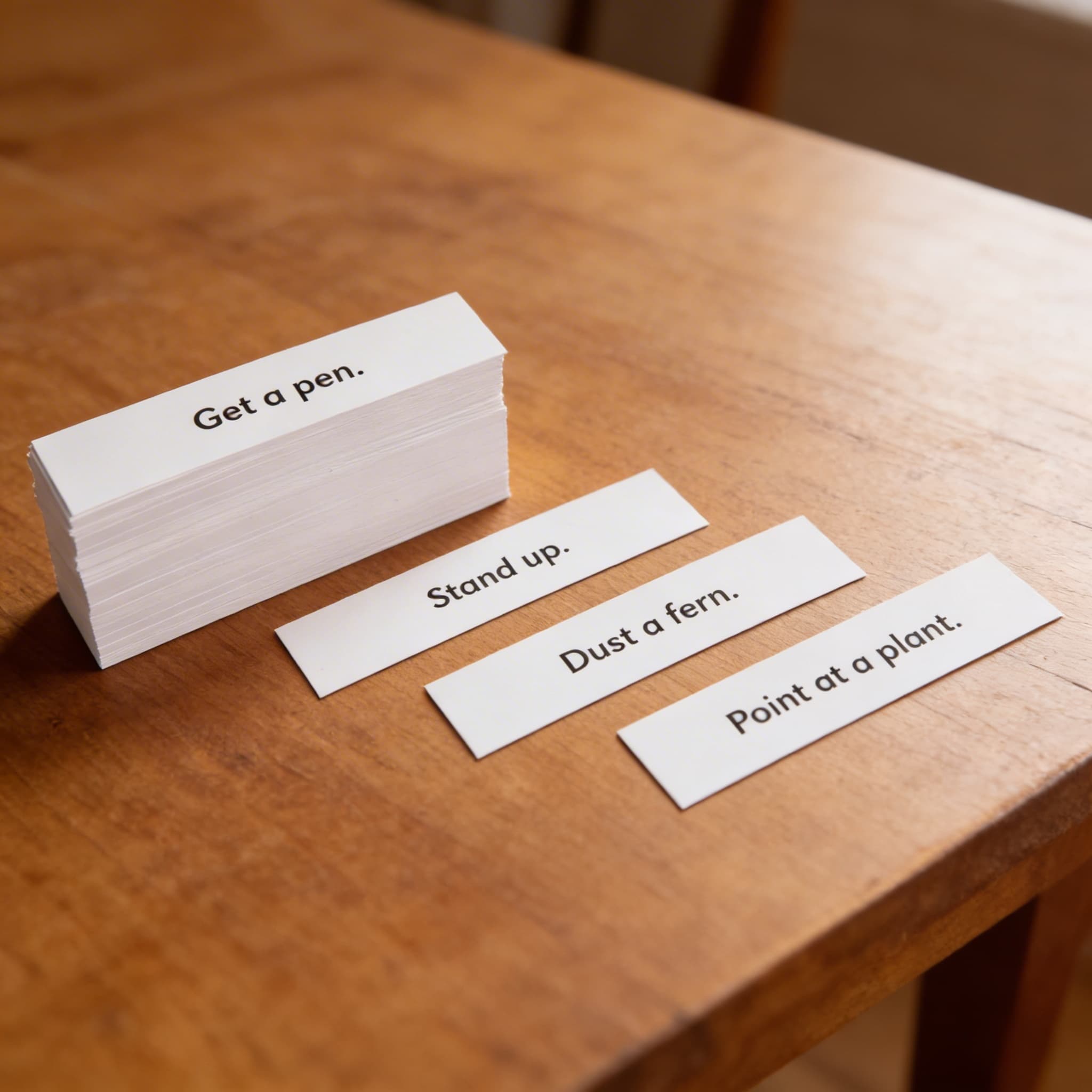 Jednoduché příkazy: Sada 2 — Detailní pohled