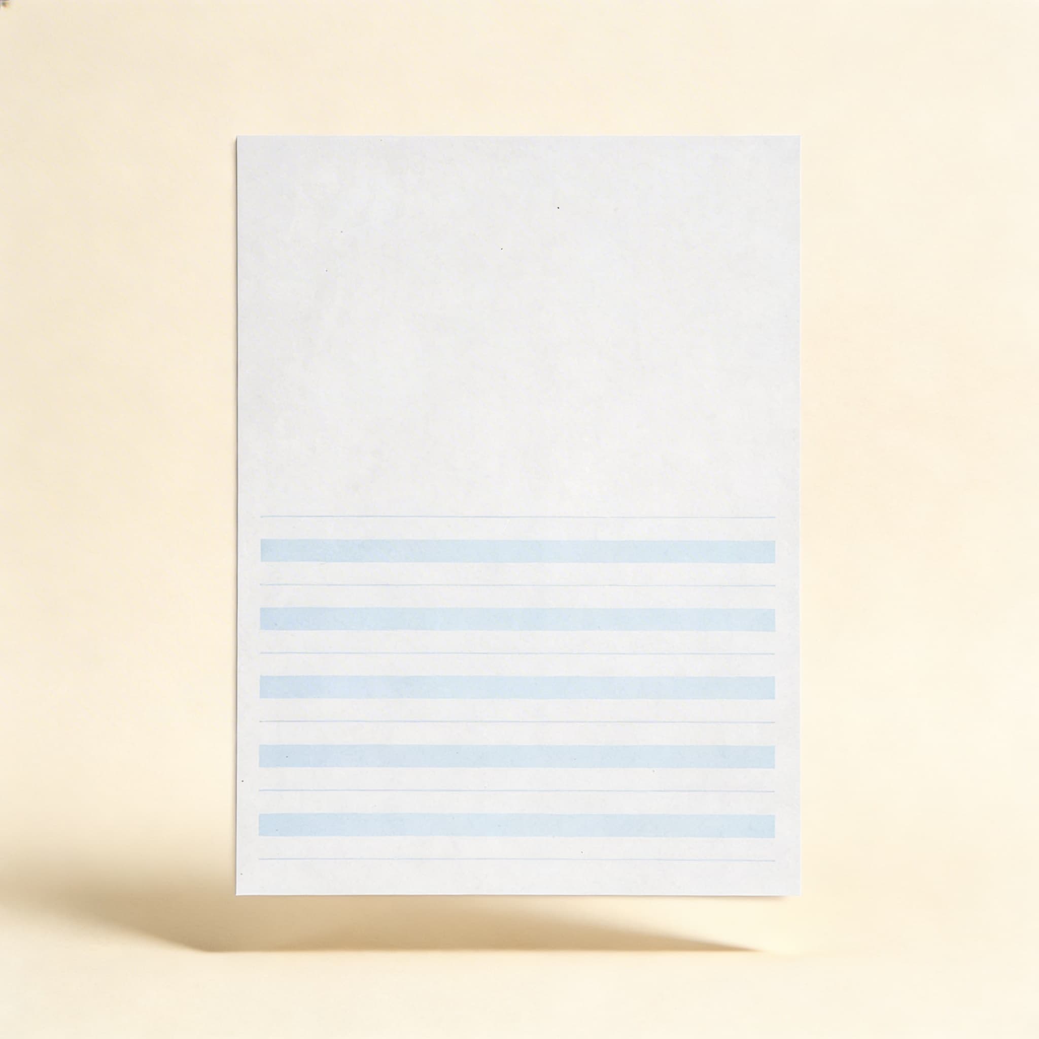 Schreibpapier: Blaue Linien - 8,5 × 11 Zoll (500)
