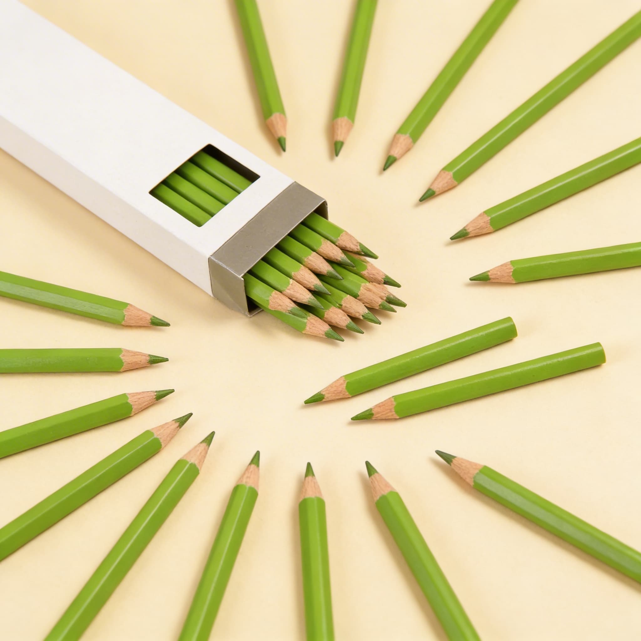 3-seitige Einsatzstifte: Hellgrün — Ansicht 2