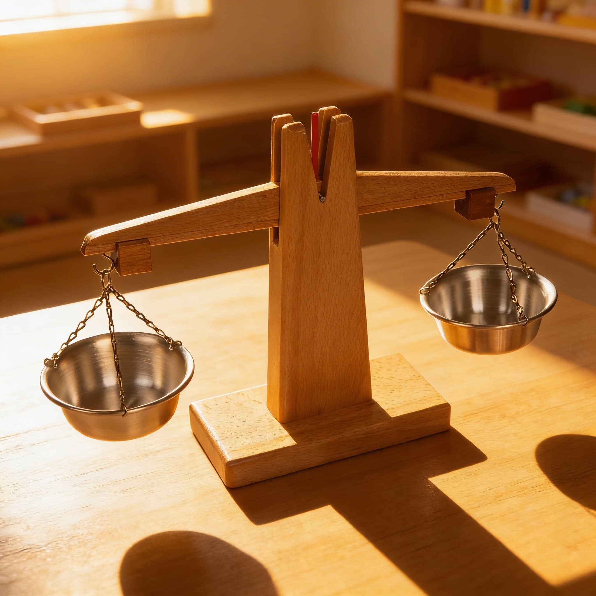 Kleine Holzwaage — Im Einsatz