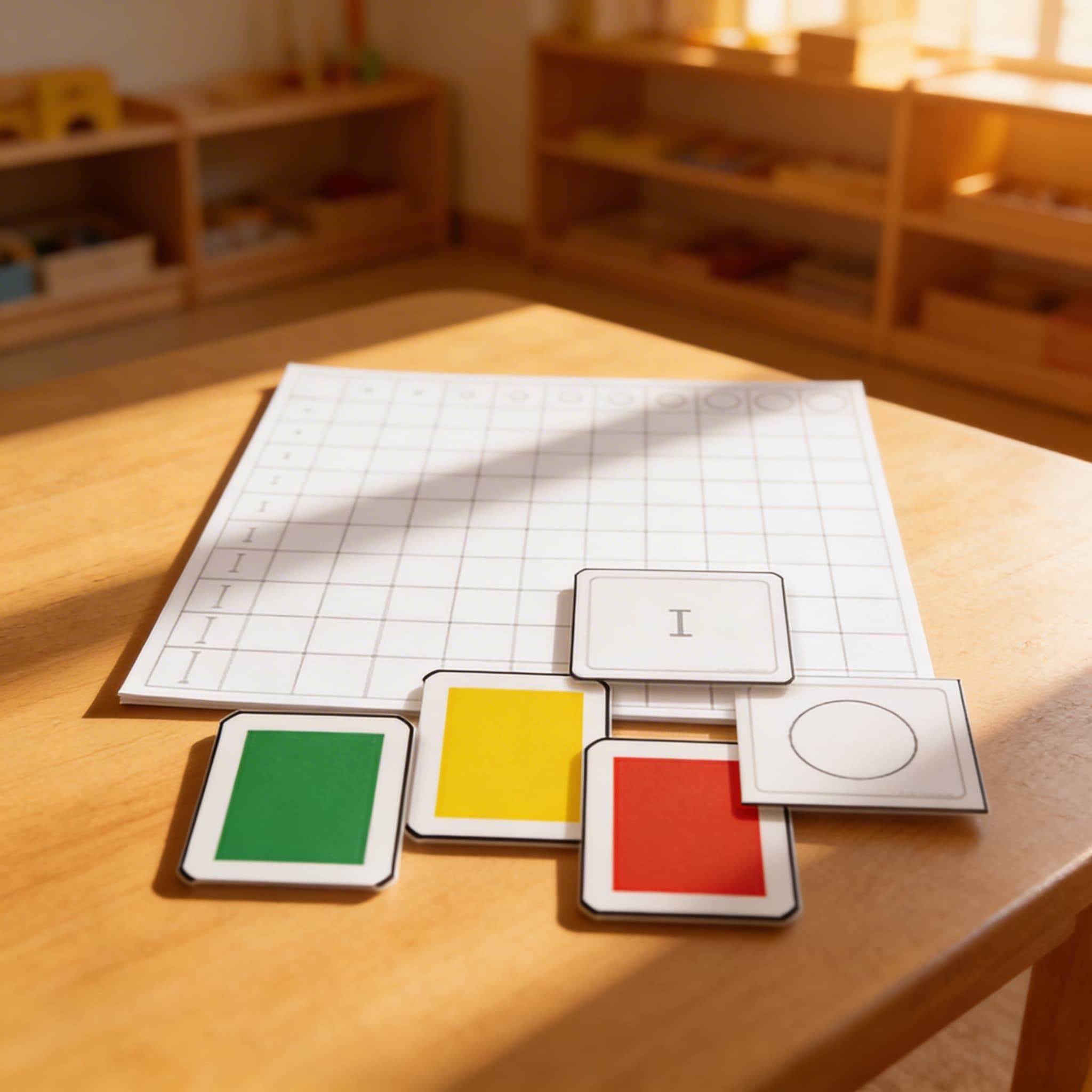 Tabulka válečků bez úchytek — Kontrolní karty pro rozlišování — Při použití