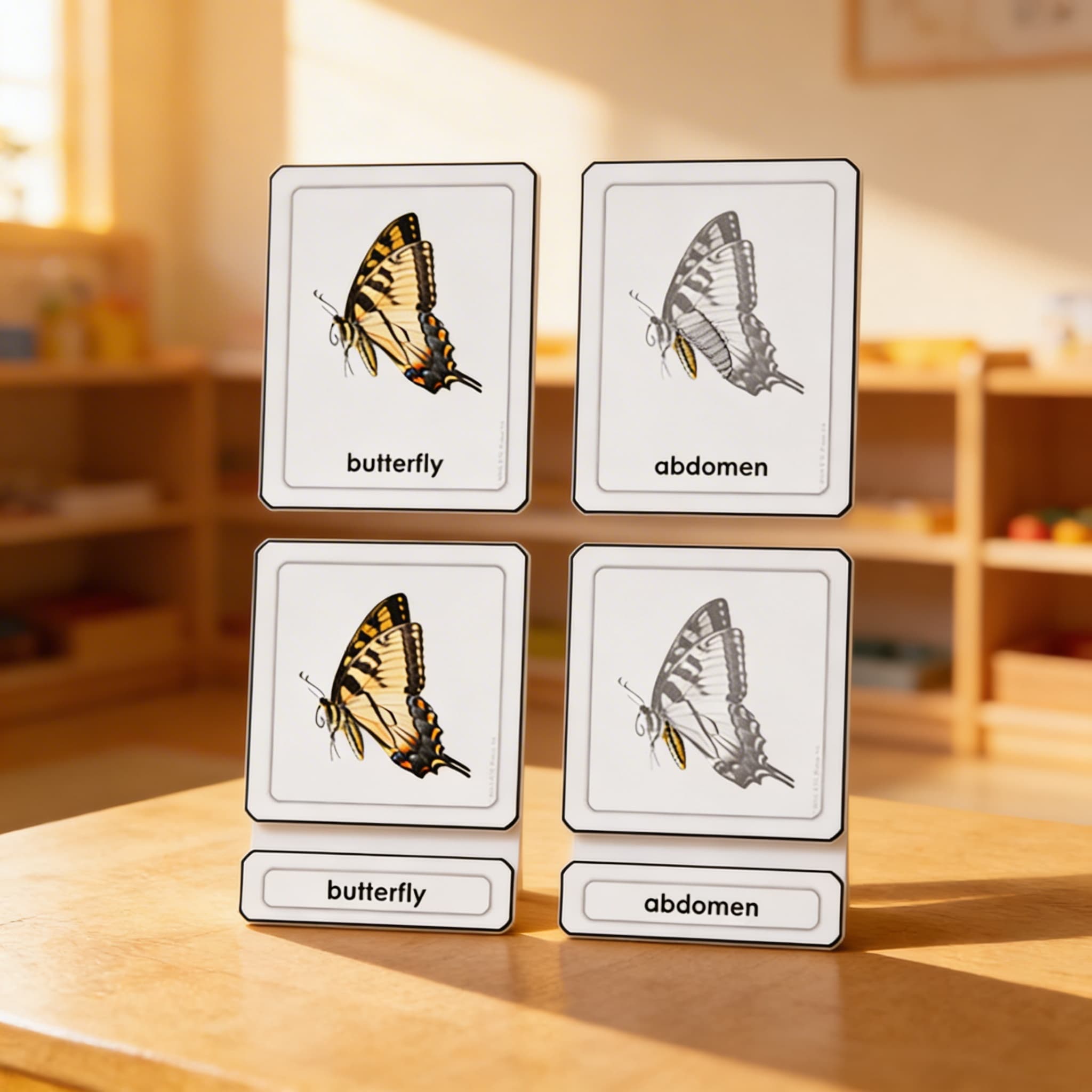 Části motýla (hmyz) — Při použití