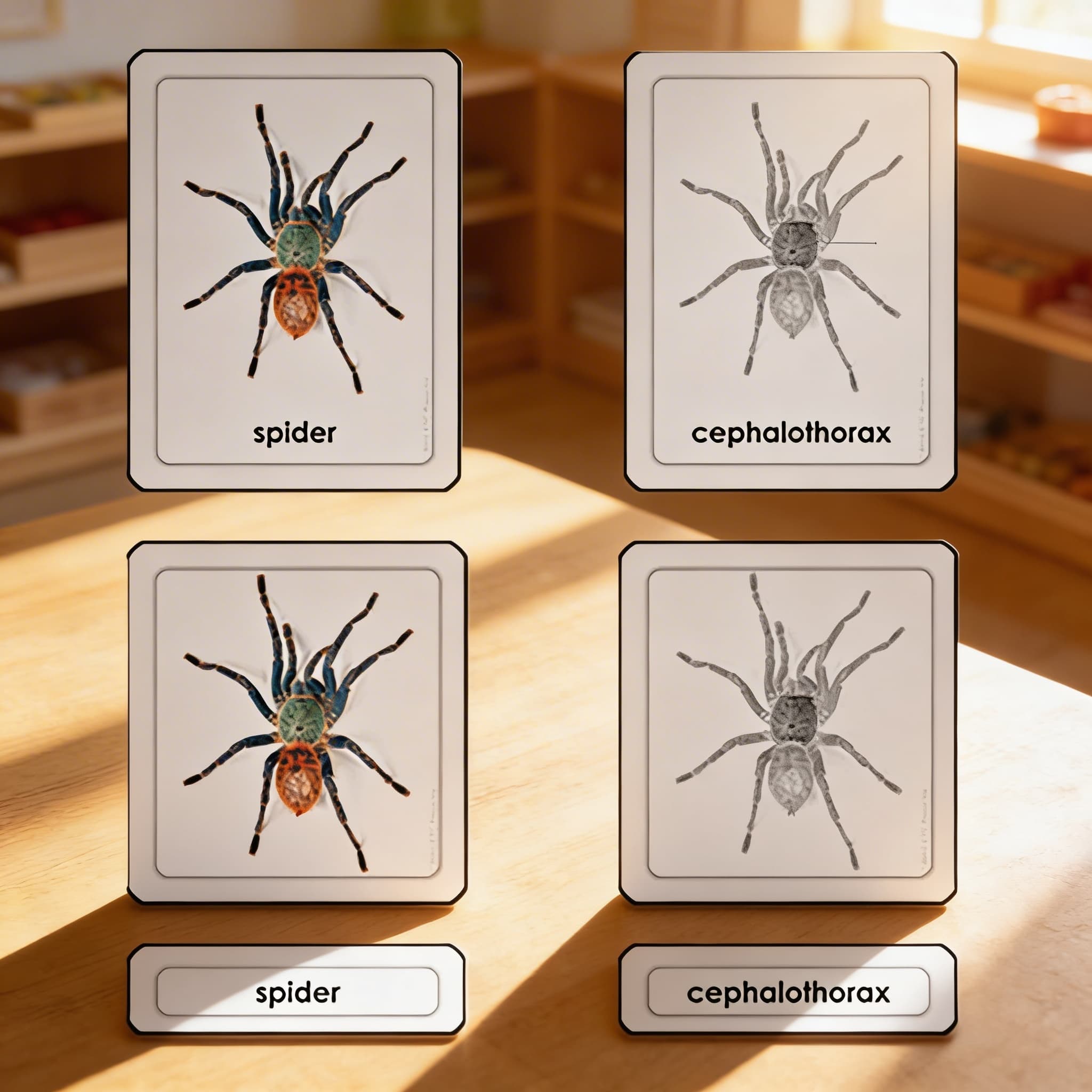 Časti pavúka (pavúkovce) — Pri použití