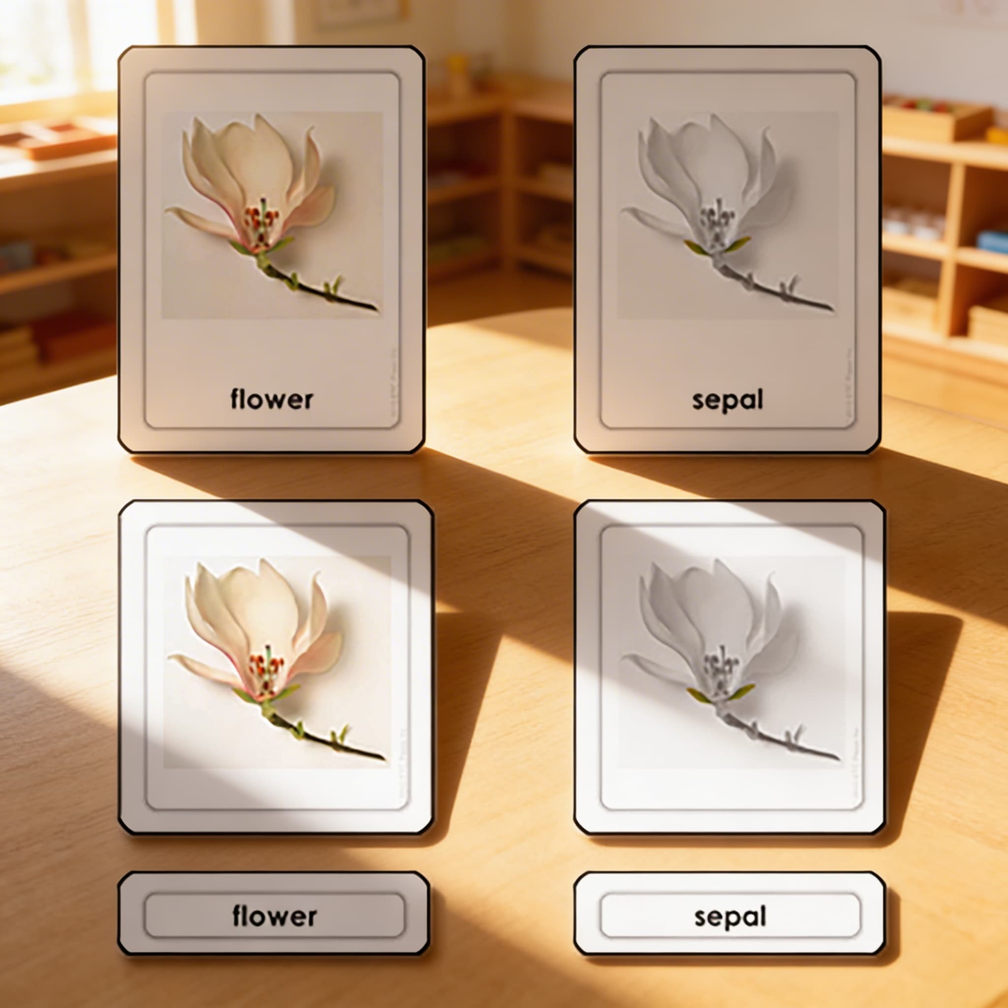 Části květiny — Při použití