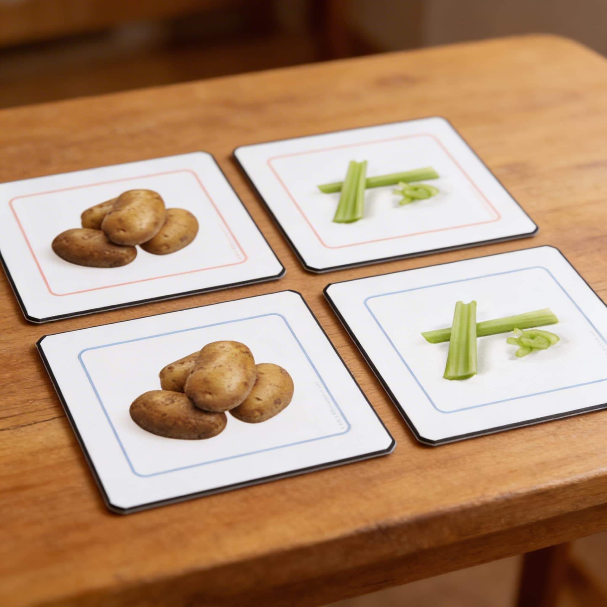 Přiřazovací karty: Zelenina — Detailní pohled