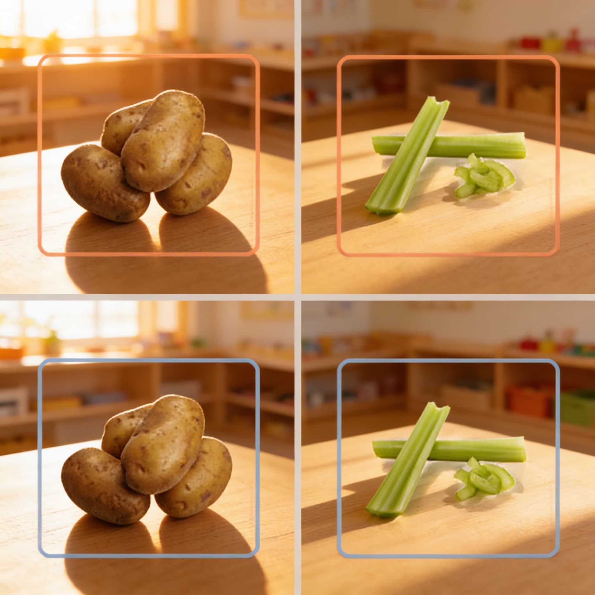 Přiřazovací karty: Zelenina — Při použití