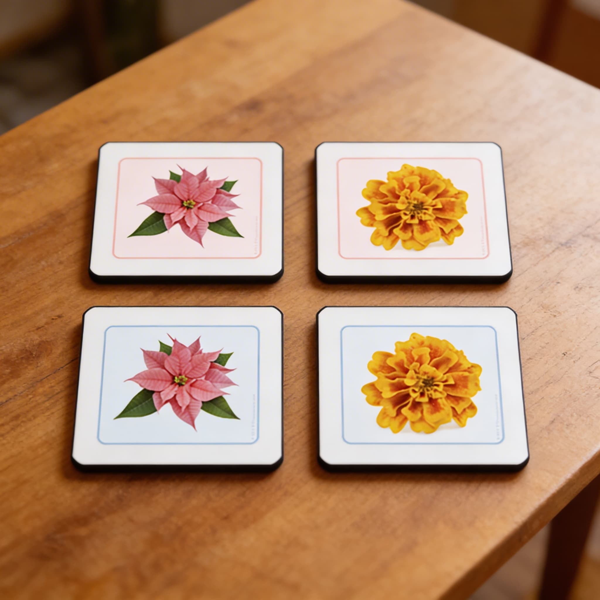 Přiřazovací karty: Květiny — Detailní pohled