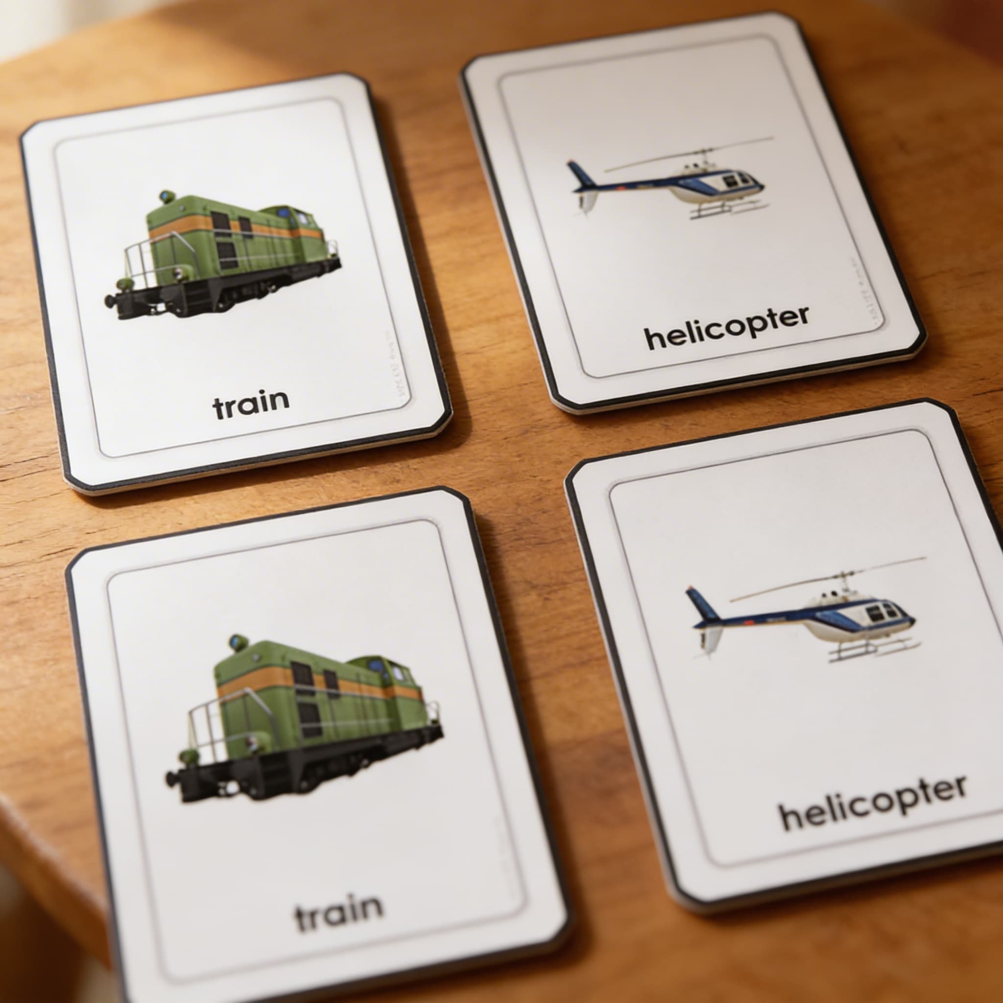 Doprava — Trojdielne karty — Detailný pohľad