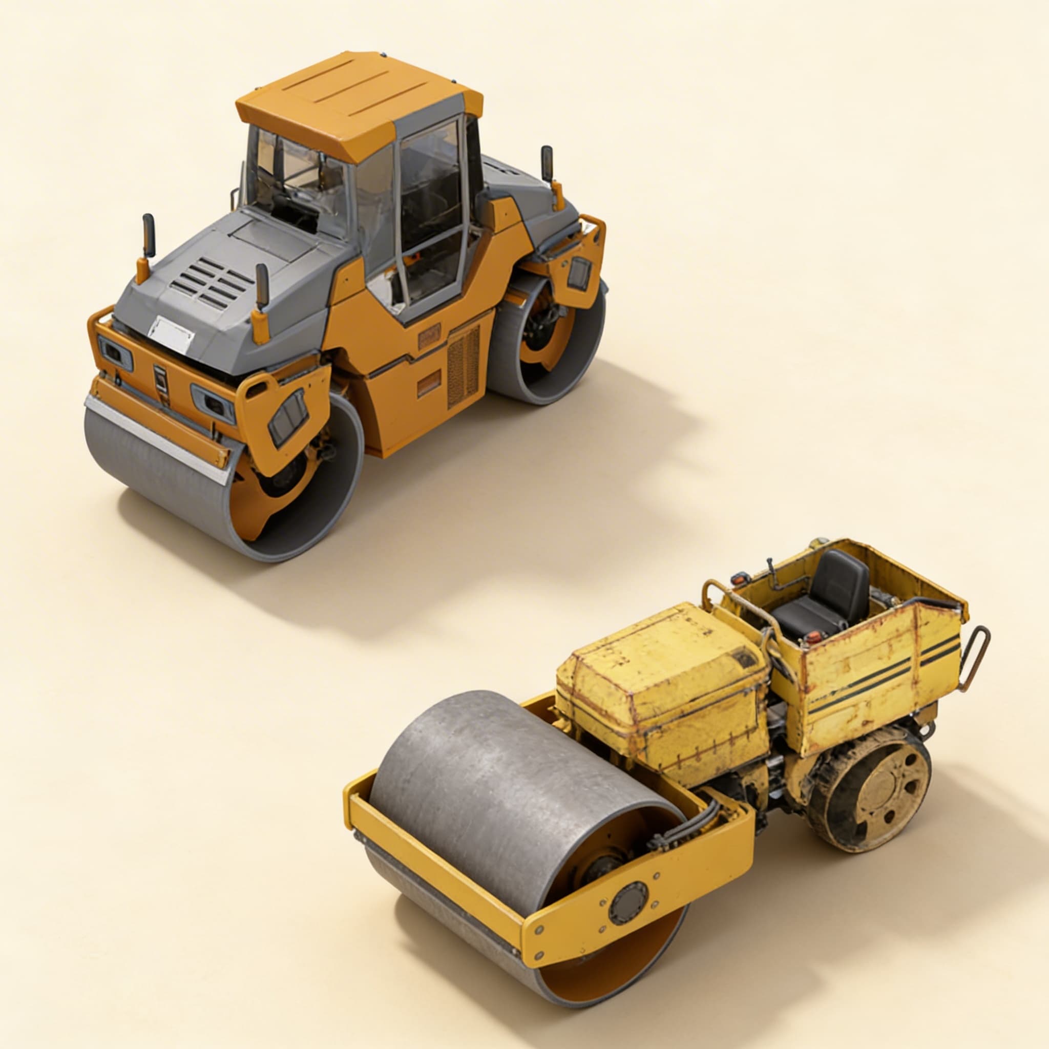 Stavební stroje — Třídílné karty — Boční pohled