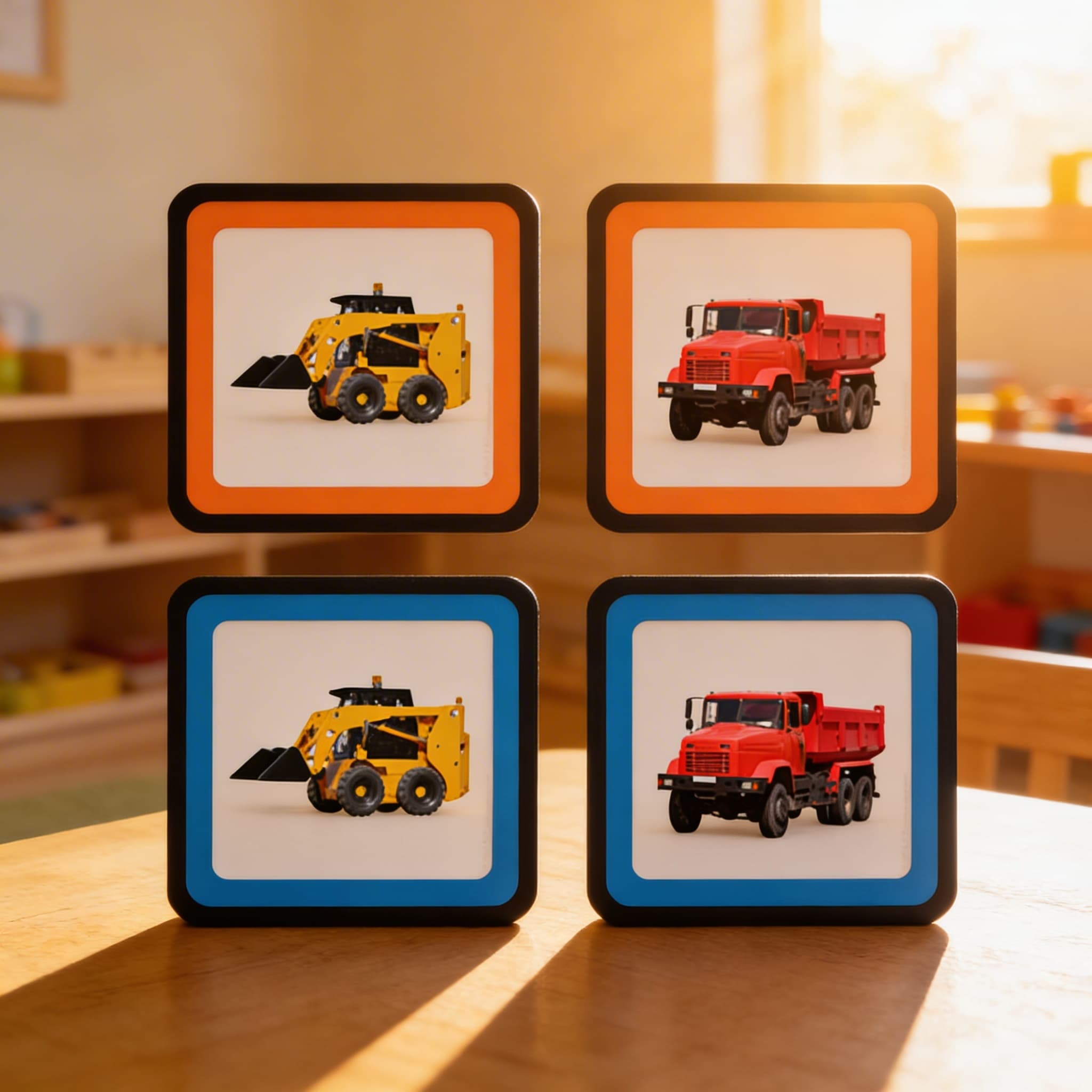 Baumaschinen-Zuordnungskarten — Im Einsatz