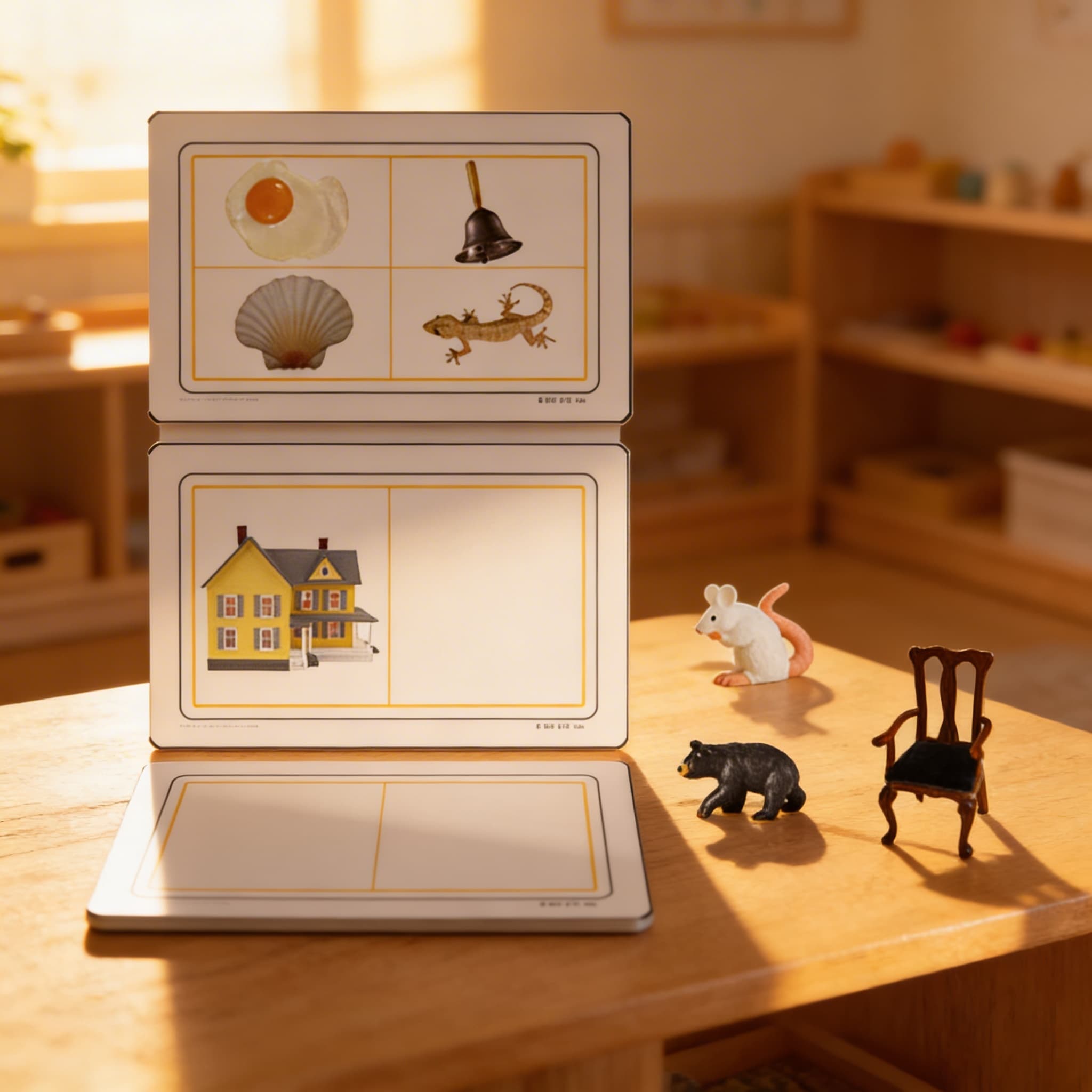 Rýmovacie aktivity s predmetmi — Pri použití