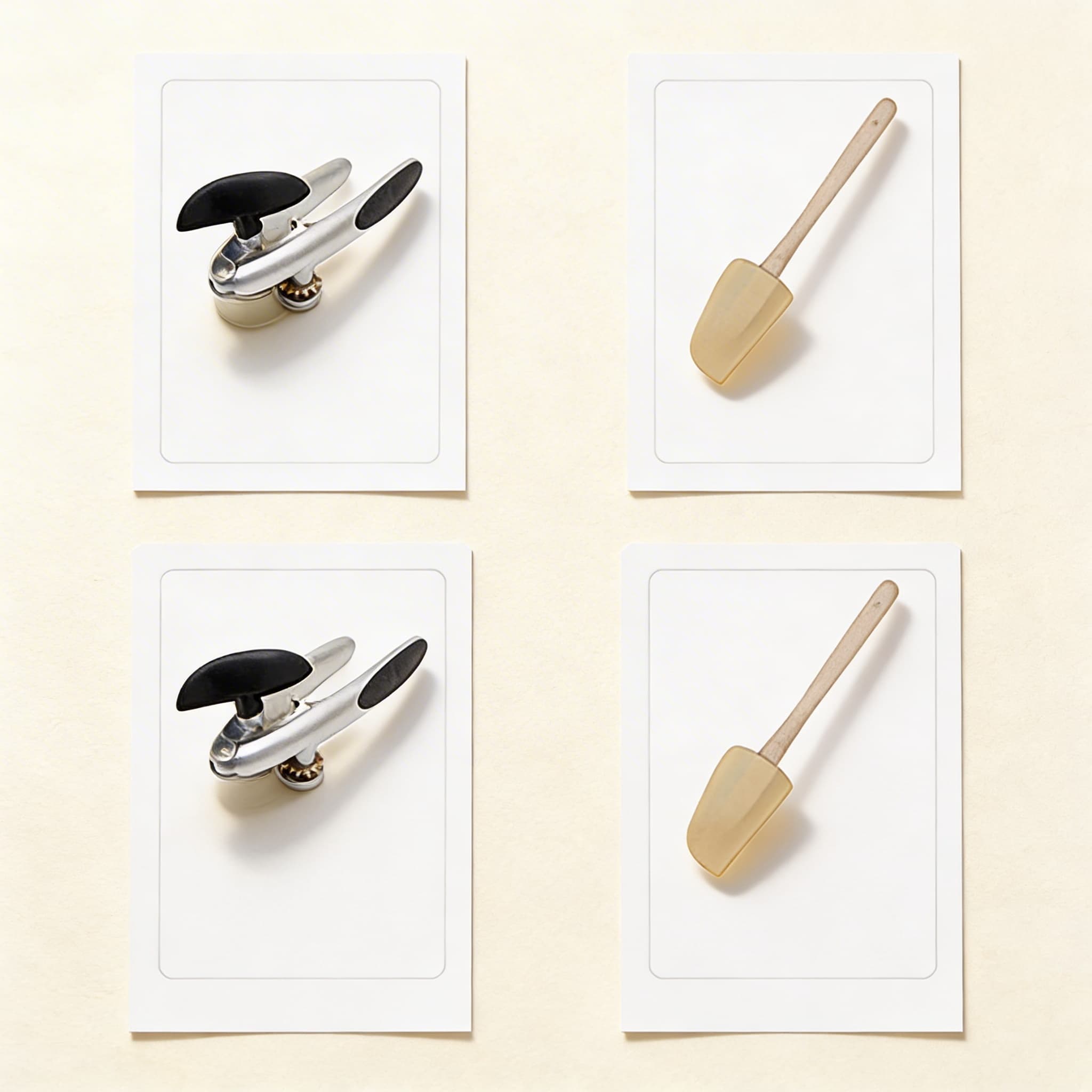 Kuchyňské náčiní — 3-dílné karty — Katalogový pohled