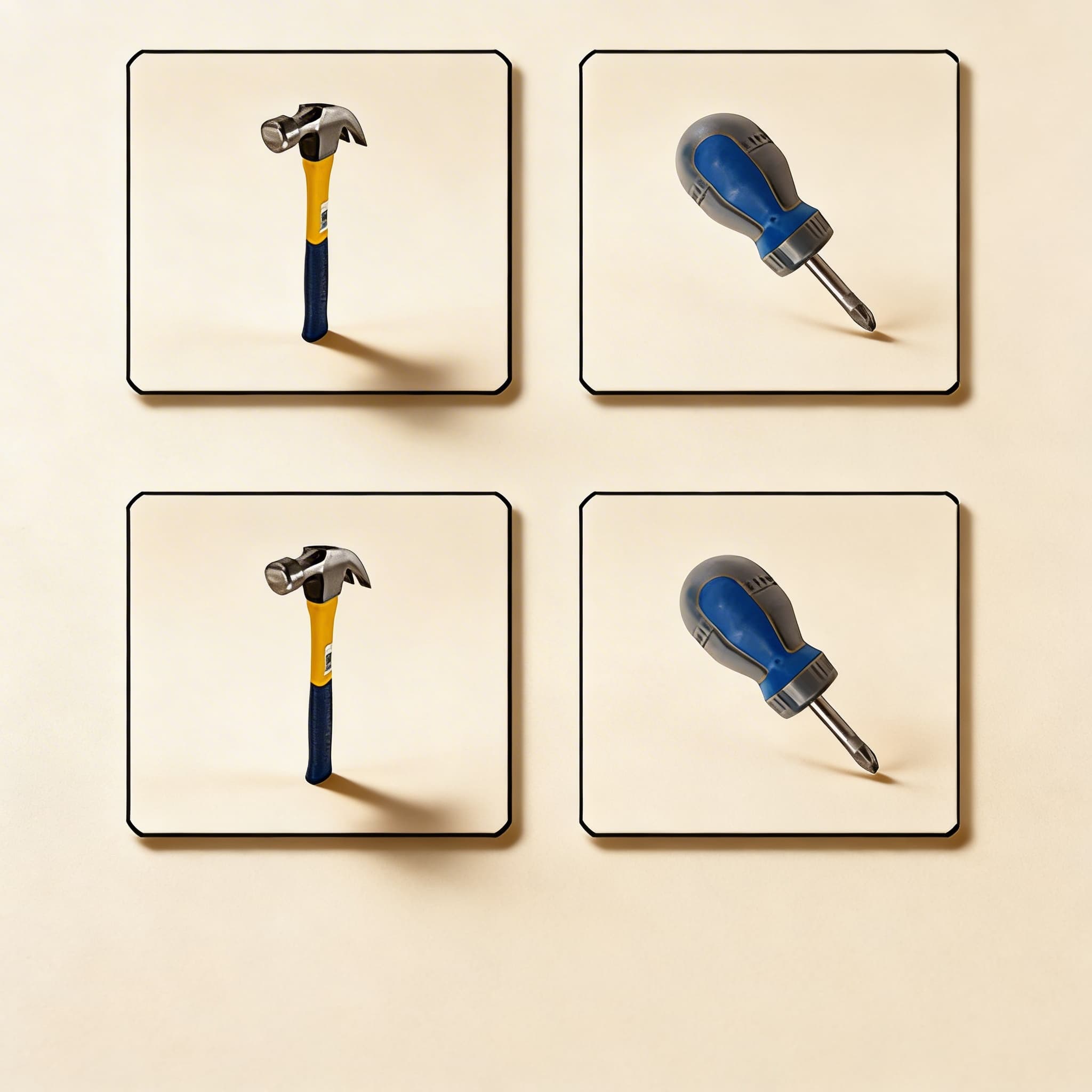 Werkzeug-Zuordnungskarten — Katalogansicht