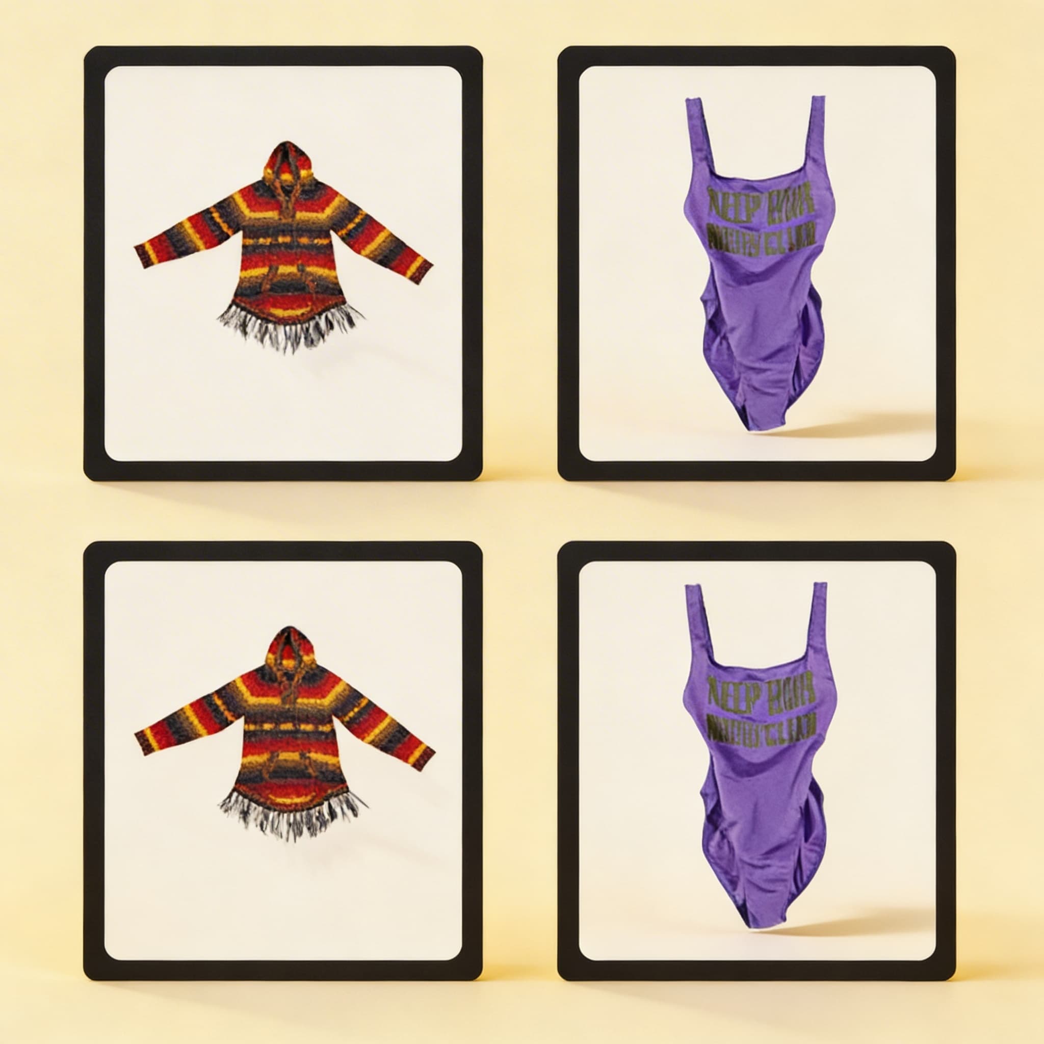 Oblečení — 3-dílné karty — Katalogový pohled