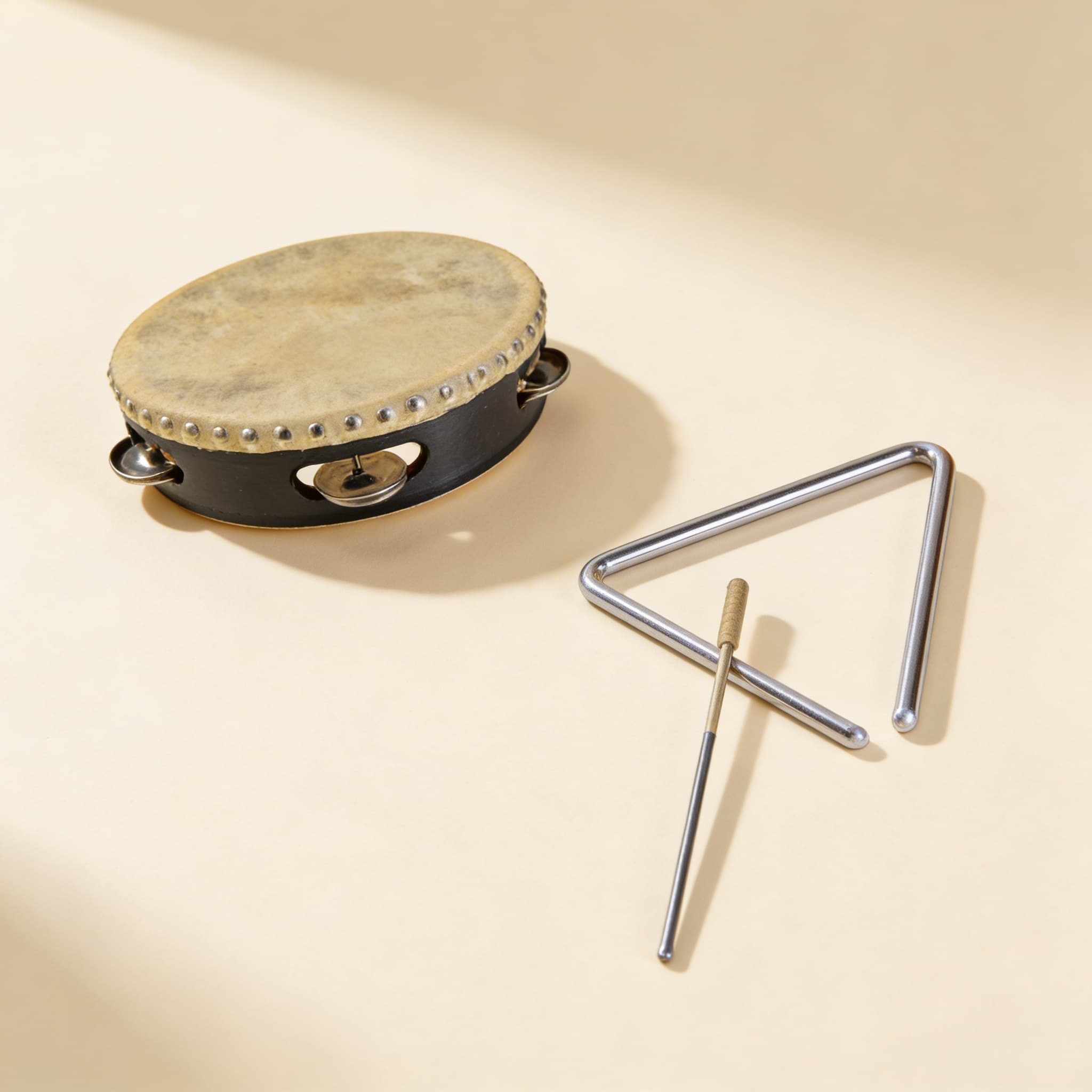 Hudobné nástroje — 3-dielne karty — Bočný pohľad