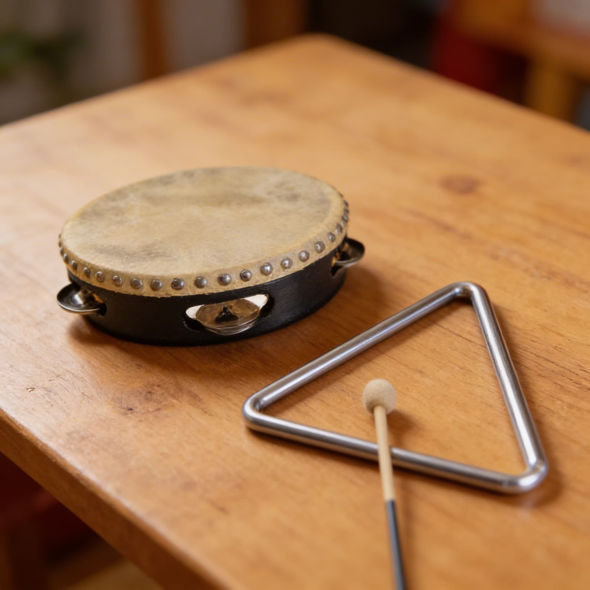 Hudobné nástroje — 3-dielne karty — Detailný pohľad