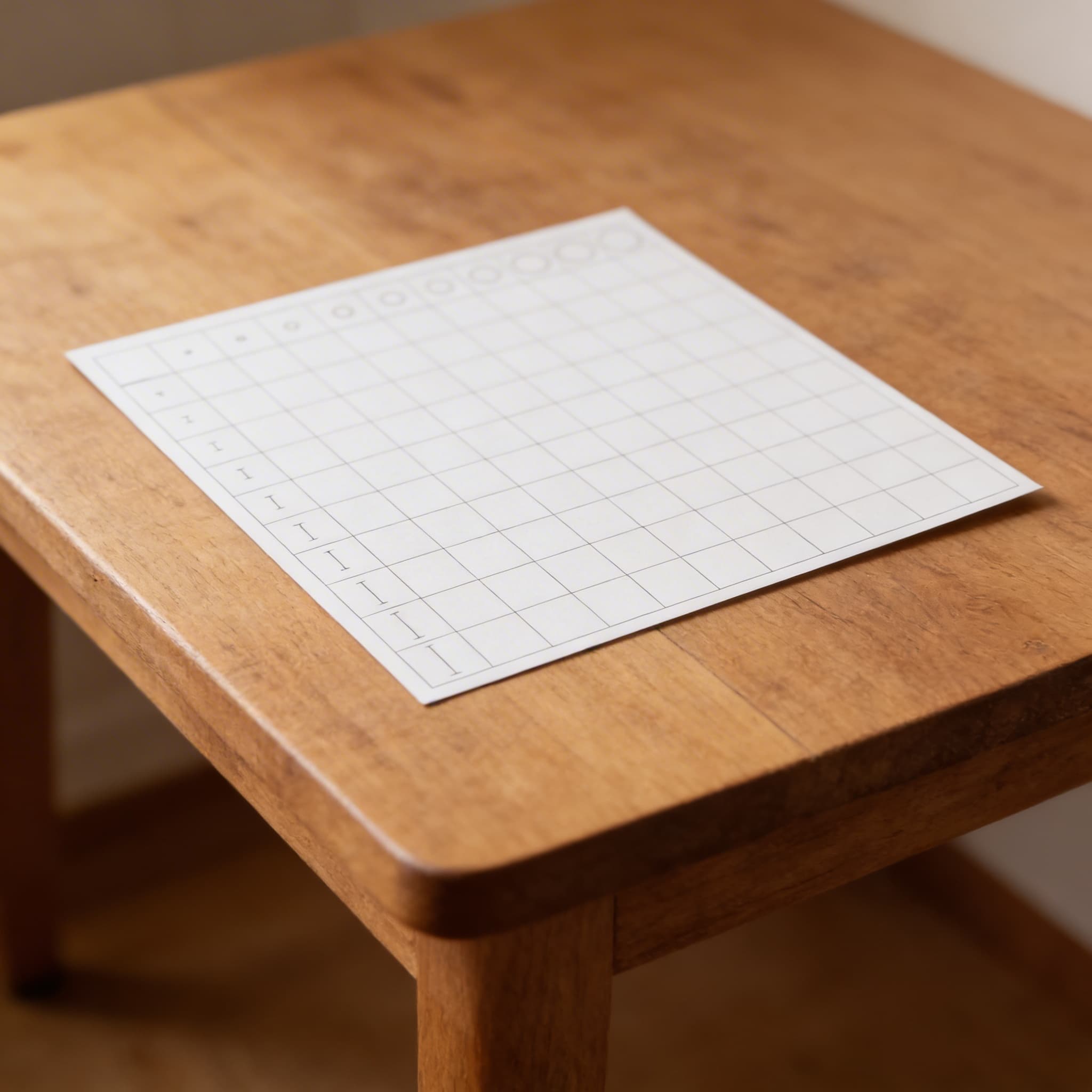 Kontrolní tabulka barevných válečků — 11×11 stupňovaná mřížka — Detailní pohled