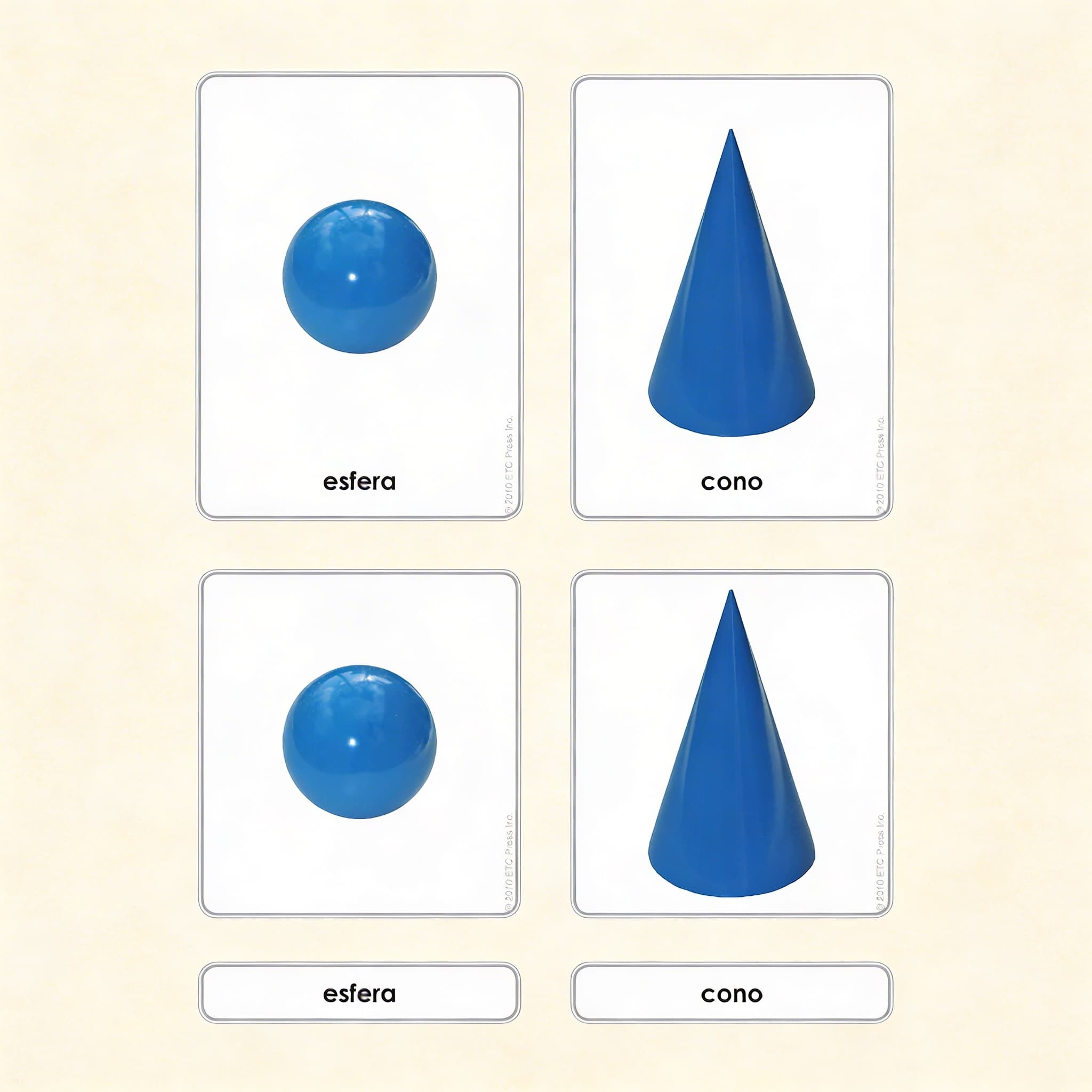 Geometric Solids — Nomenclature Cards — Catalog view