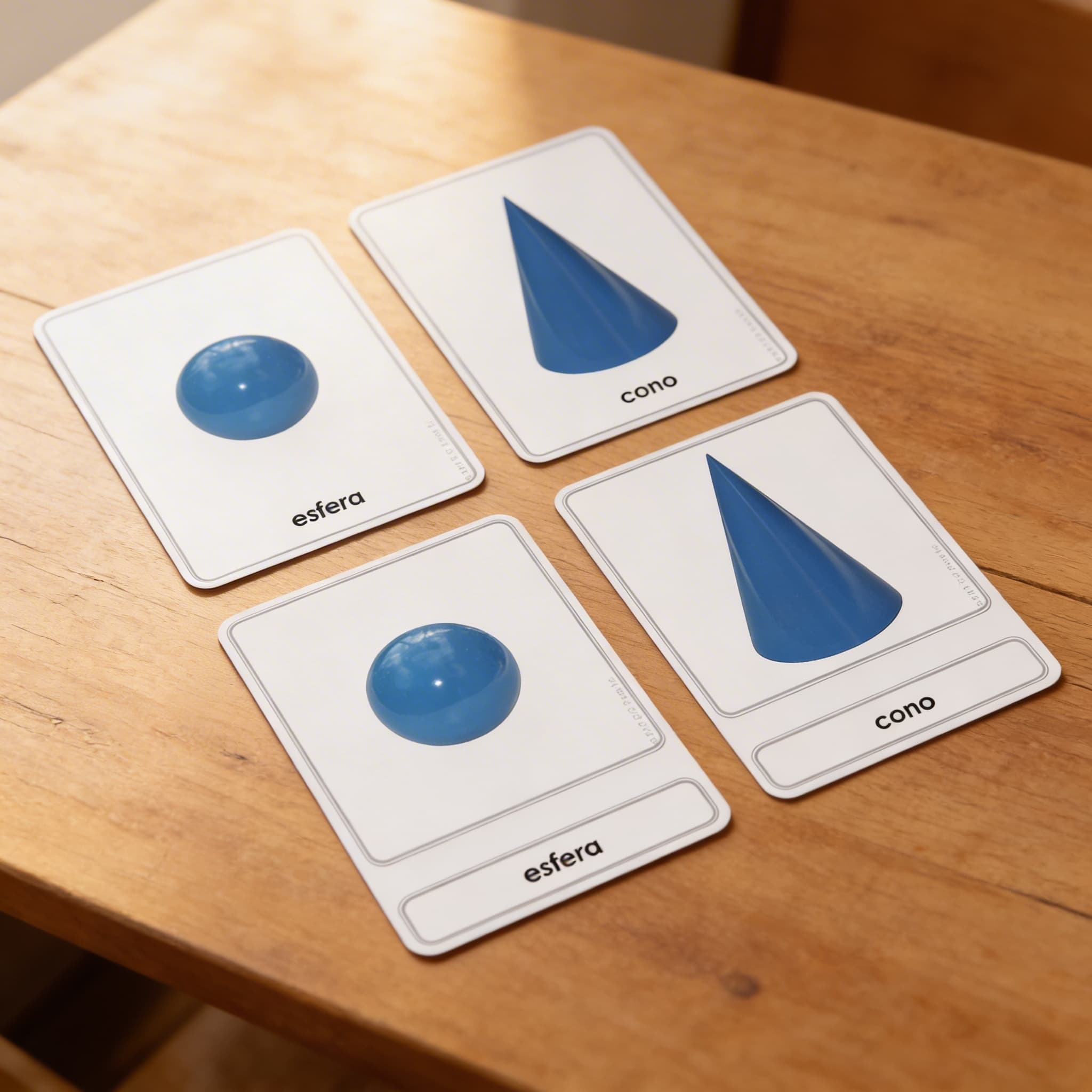 Geometrické telesá — názvoslovné karty — Detailný pohľad