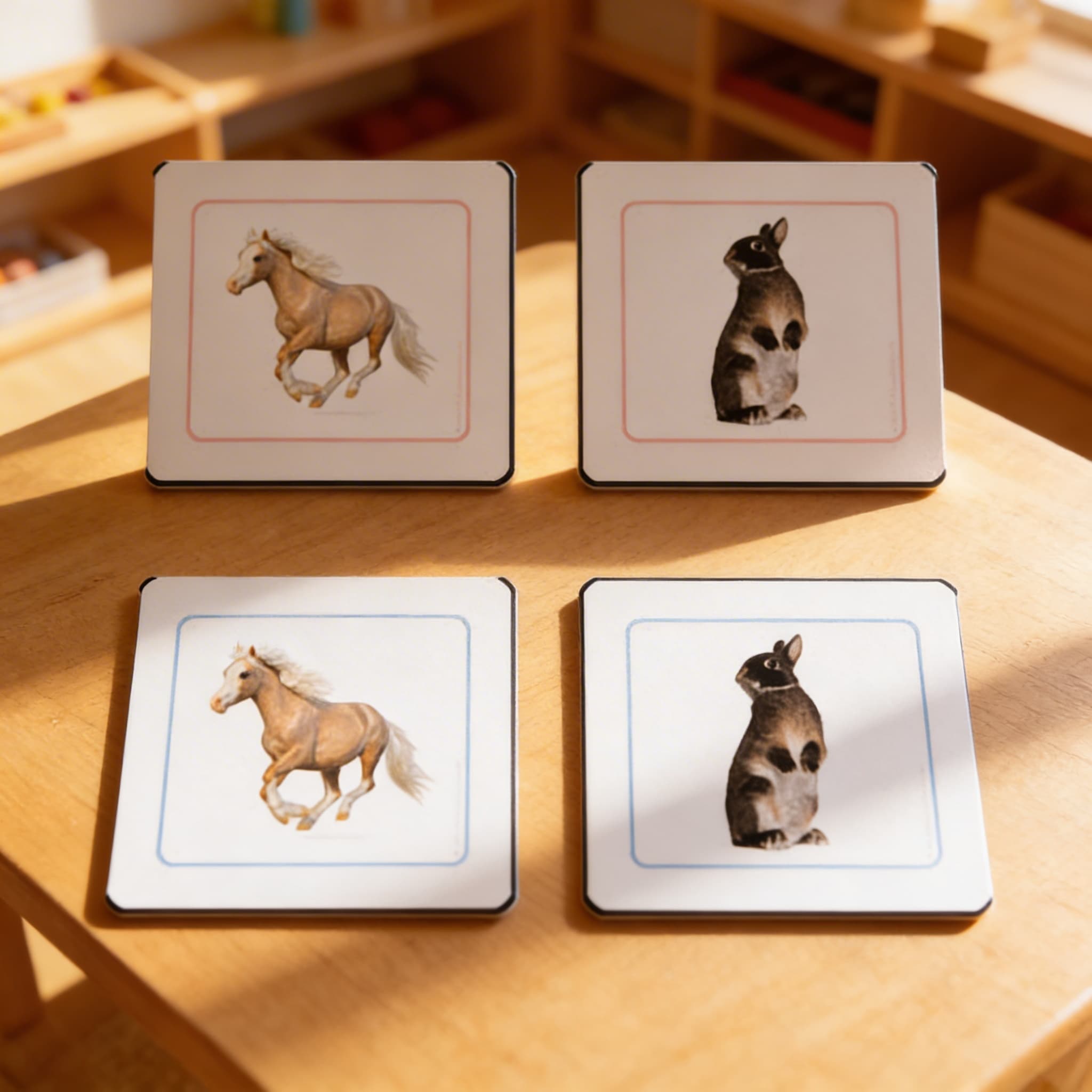 Přiřazovací pracovní karty savců — Při použití