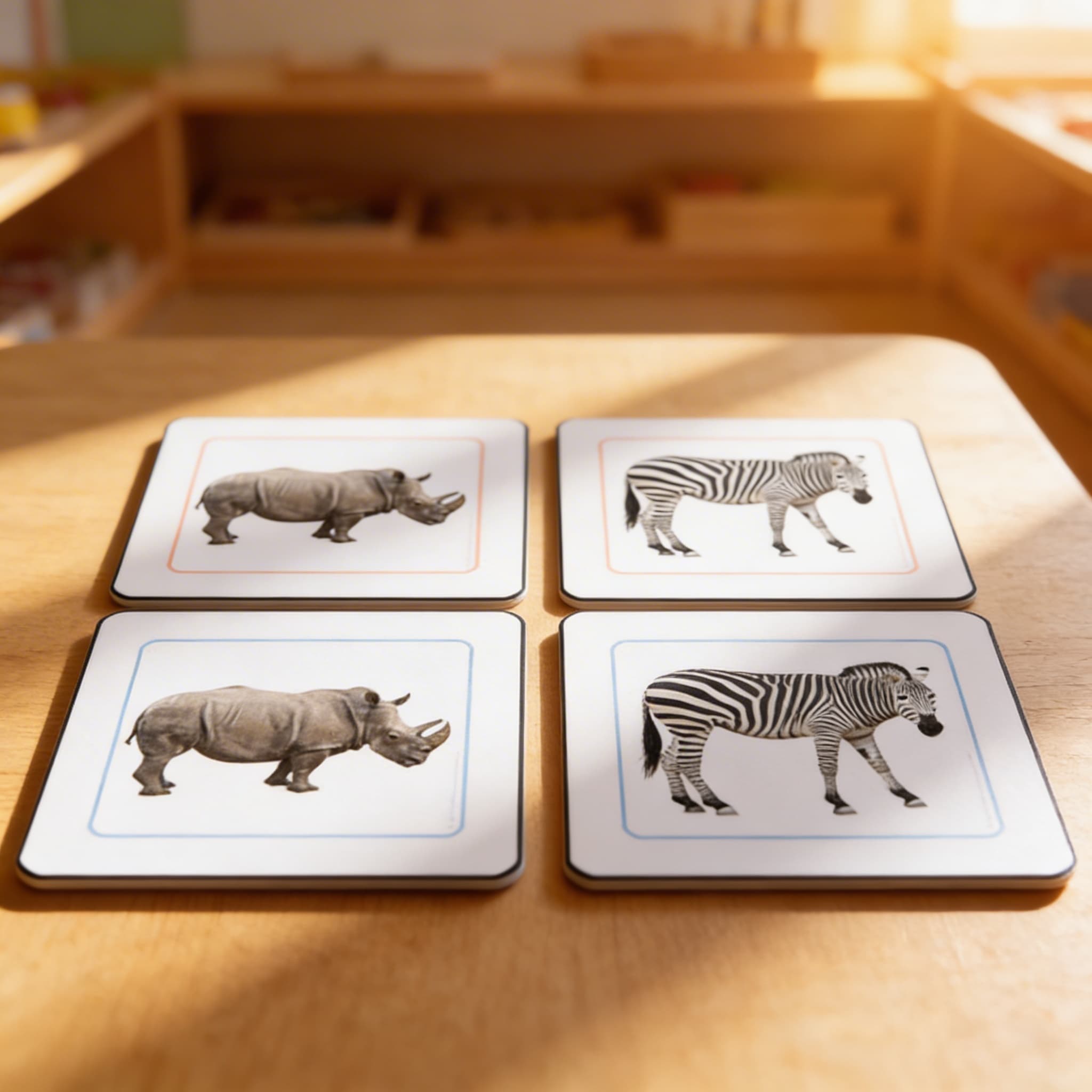 Afrikanische Tiere Zuordnungskarten (Spanisch) — Ansicht 4