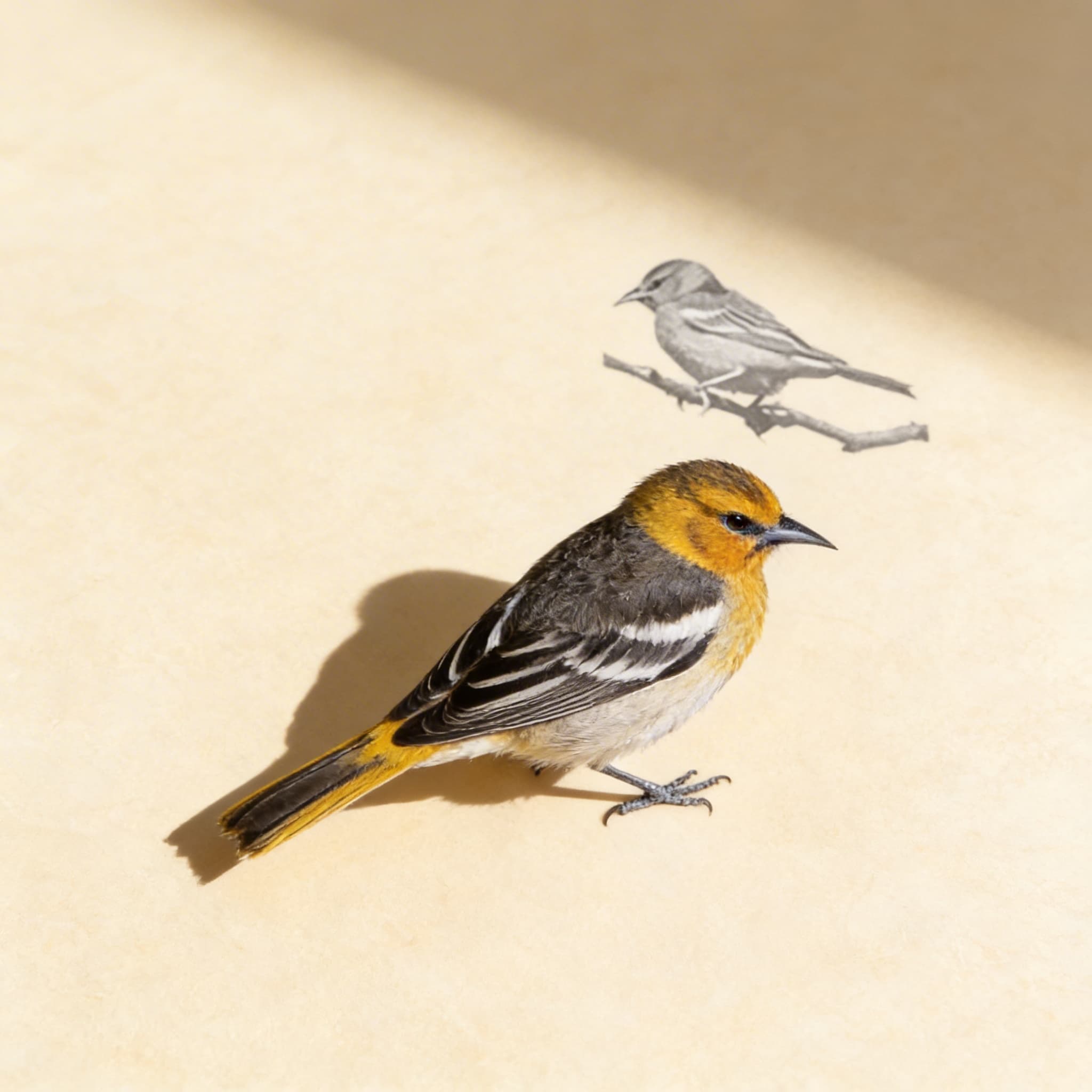 Části ptáka — zoologické karty (španělsky) — Boční pohled