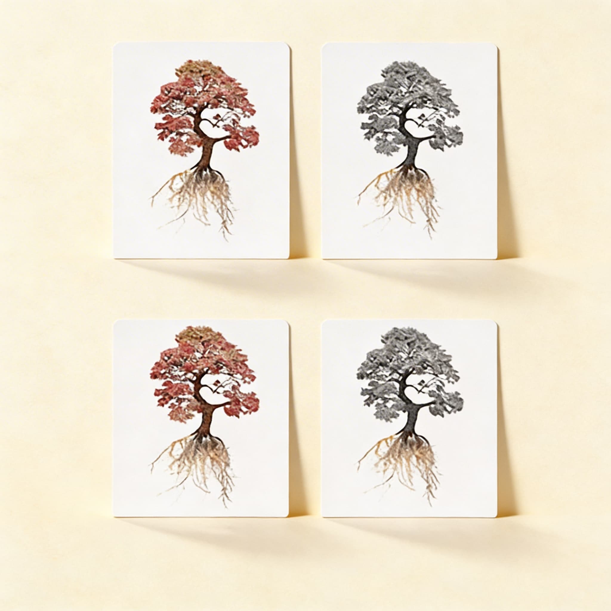 Části stromu — botanické karty (španělsky) — Katalogový pohled