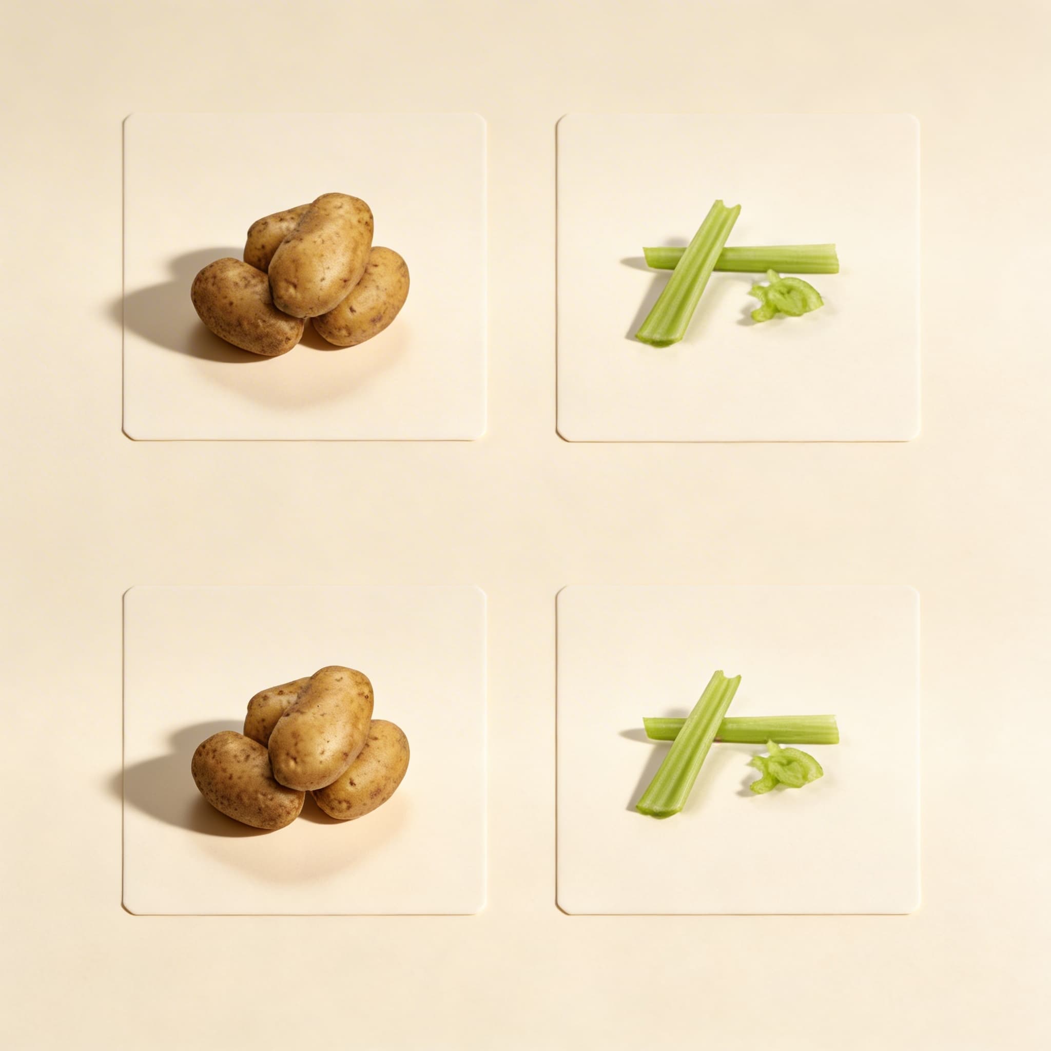 Pracovné karty na priraďovanie zeleniny (španielsky) — Katalógový pohľad