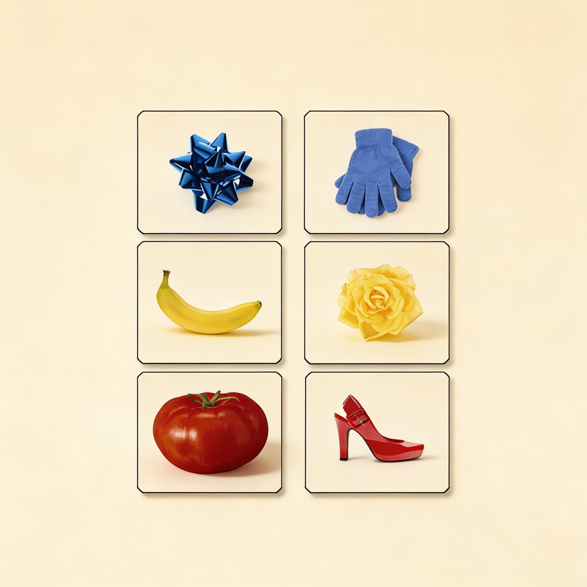 Farbenkasten I — Visuelle Diskriminierung mit Fotokarten — Katalogansicht