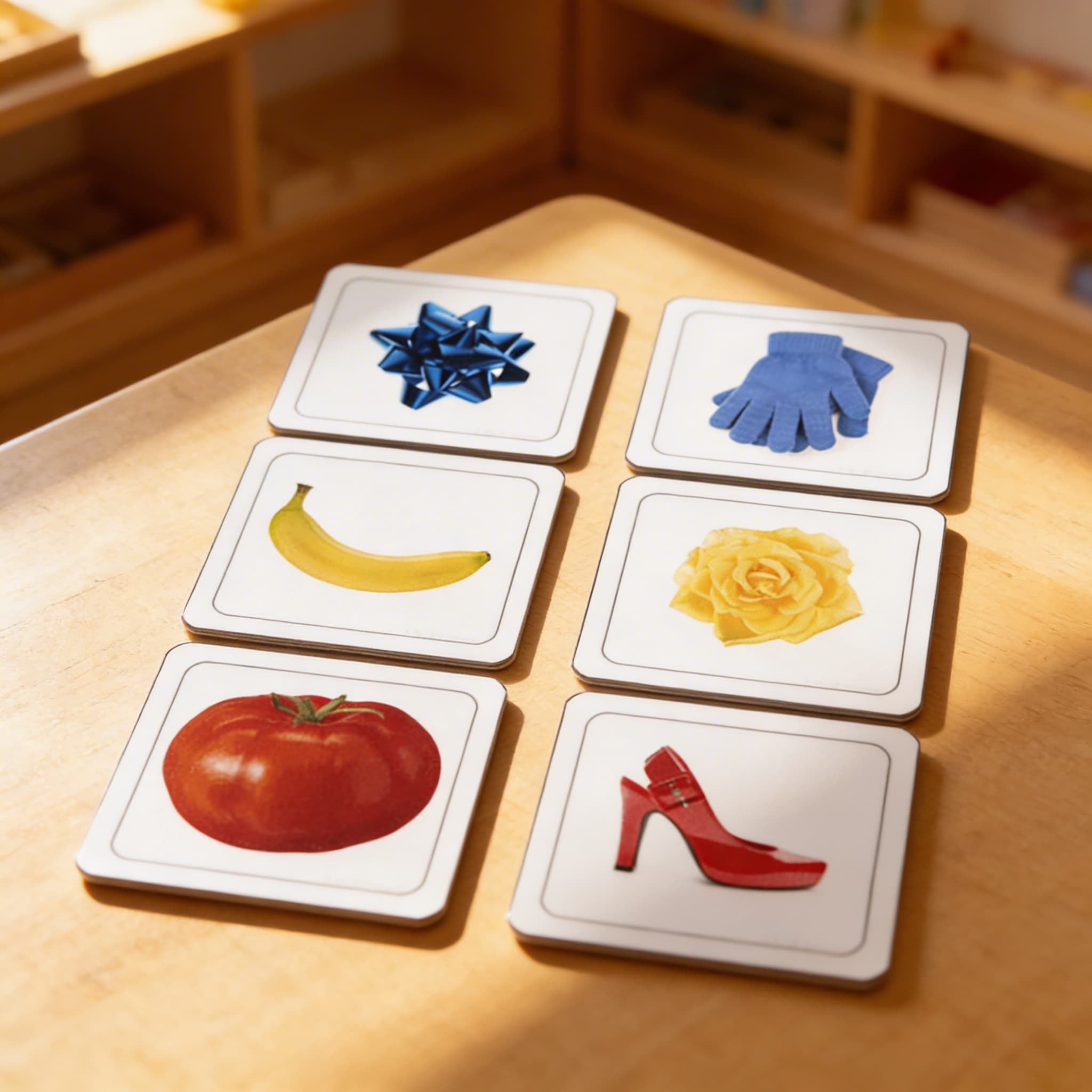 Farbenkasten I — Visuelle Diskriminierung mit Fotokarten — Im Einsatz