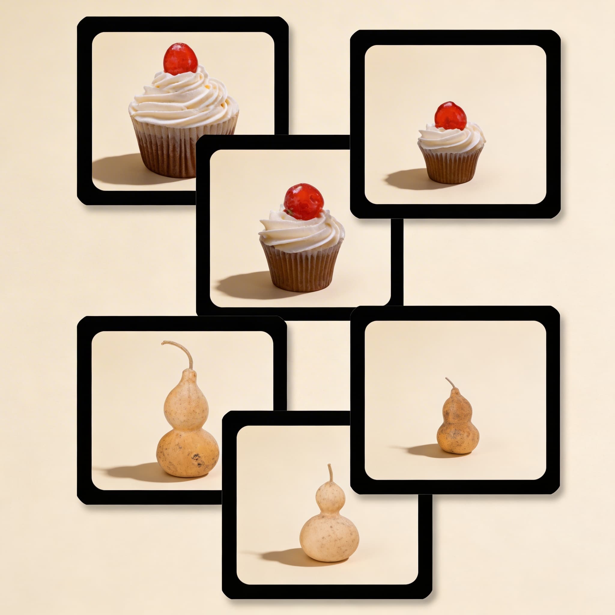 Vizuálne rozlišovanie podľa veľkosti — Kartičky aktivít — Katalógový pohľad