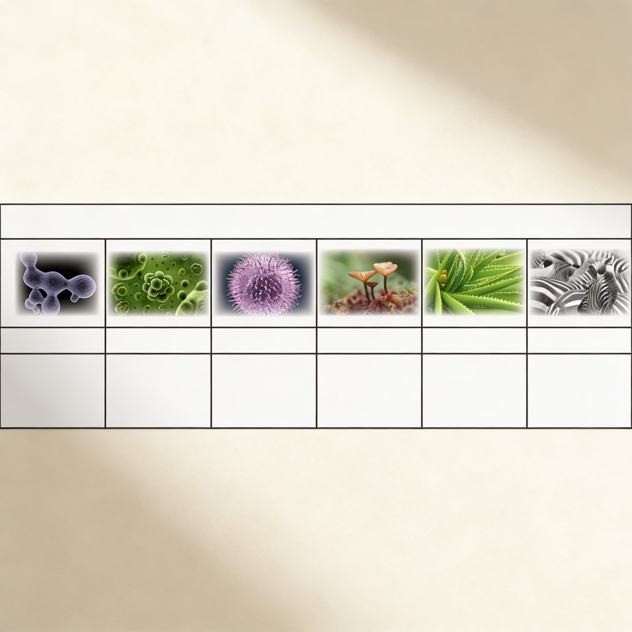 Tabulka šesti říší — Katalogový pohled