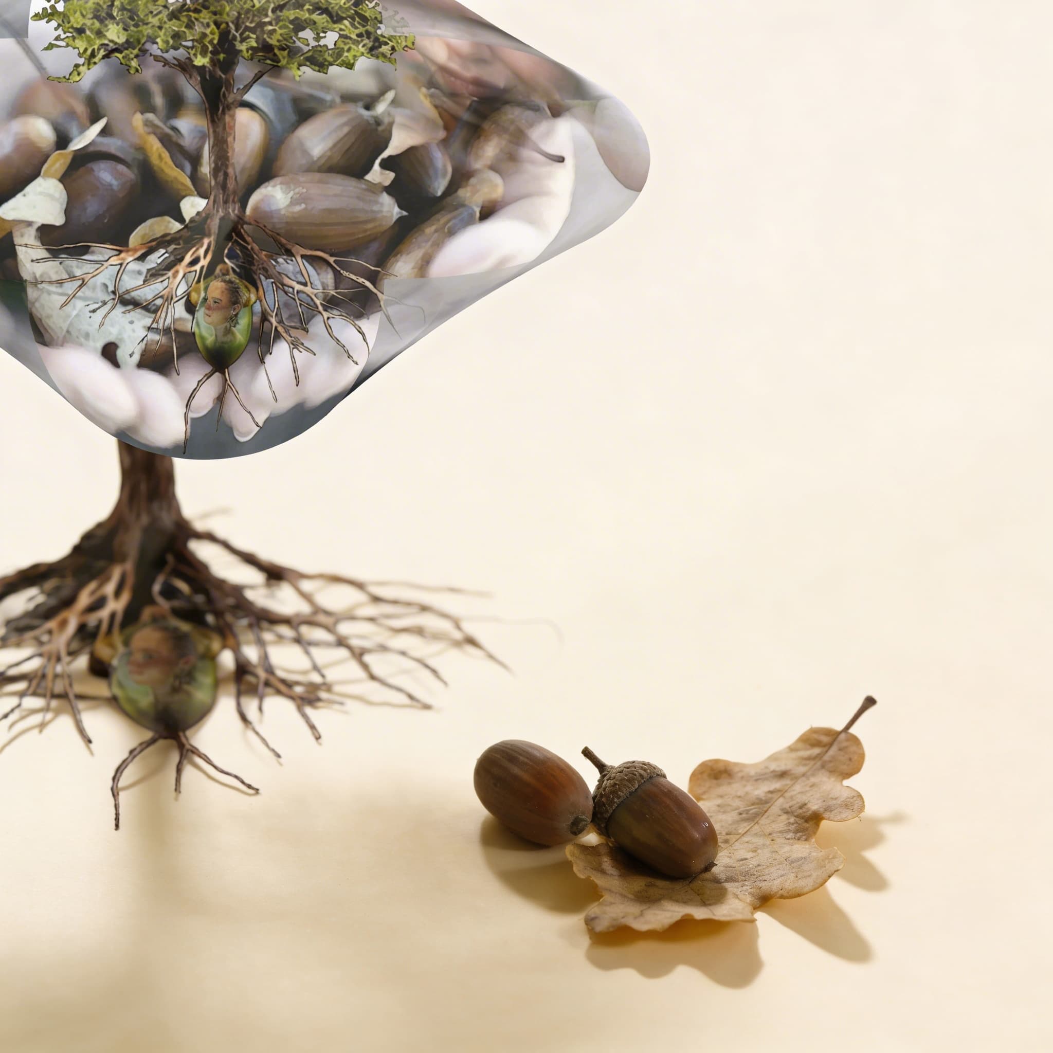 Pflanzenphysiologie-Modell — Klares Acryl Pflanzenstruktur — Seitenansicht