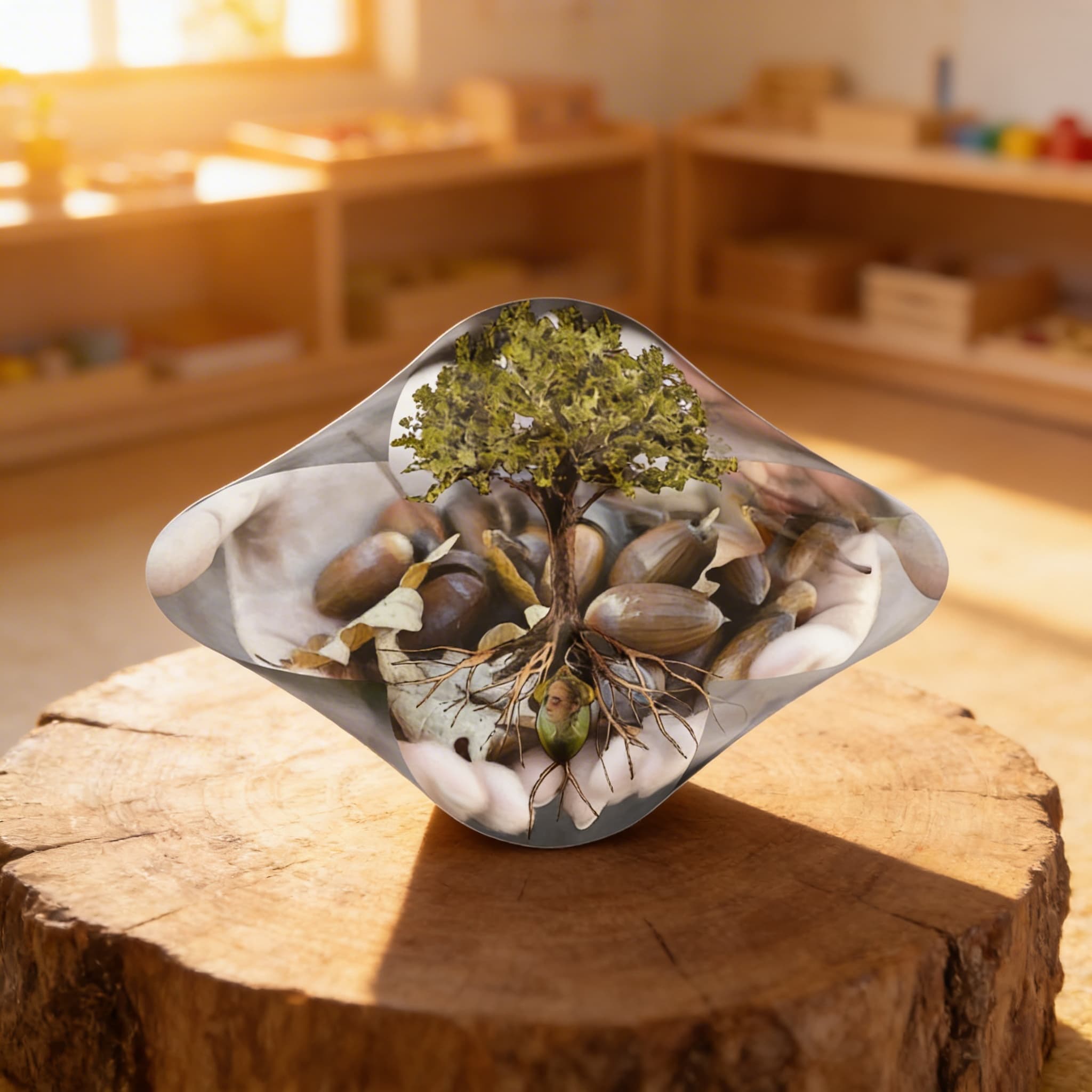 Pflanzenphysiologie-Modell — Klares Acryl Pflanzenstruktur — Im Einsatz