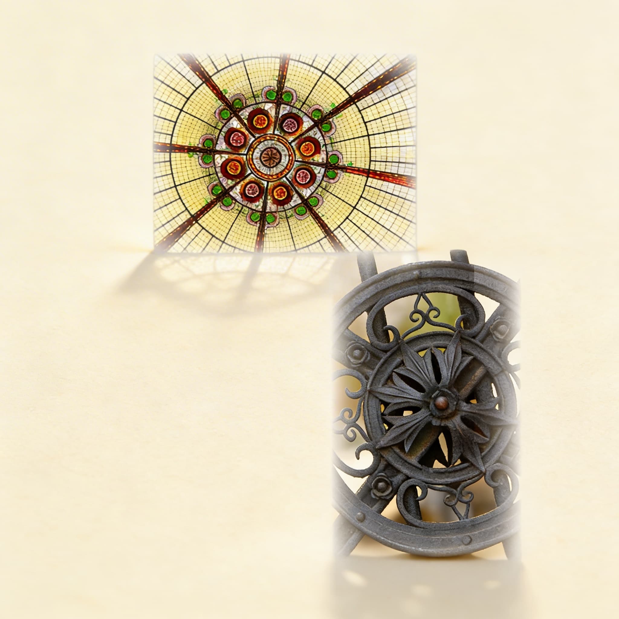 Geometrie-Dreiteilkarten