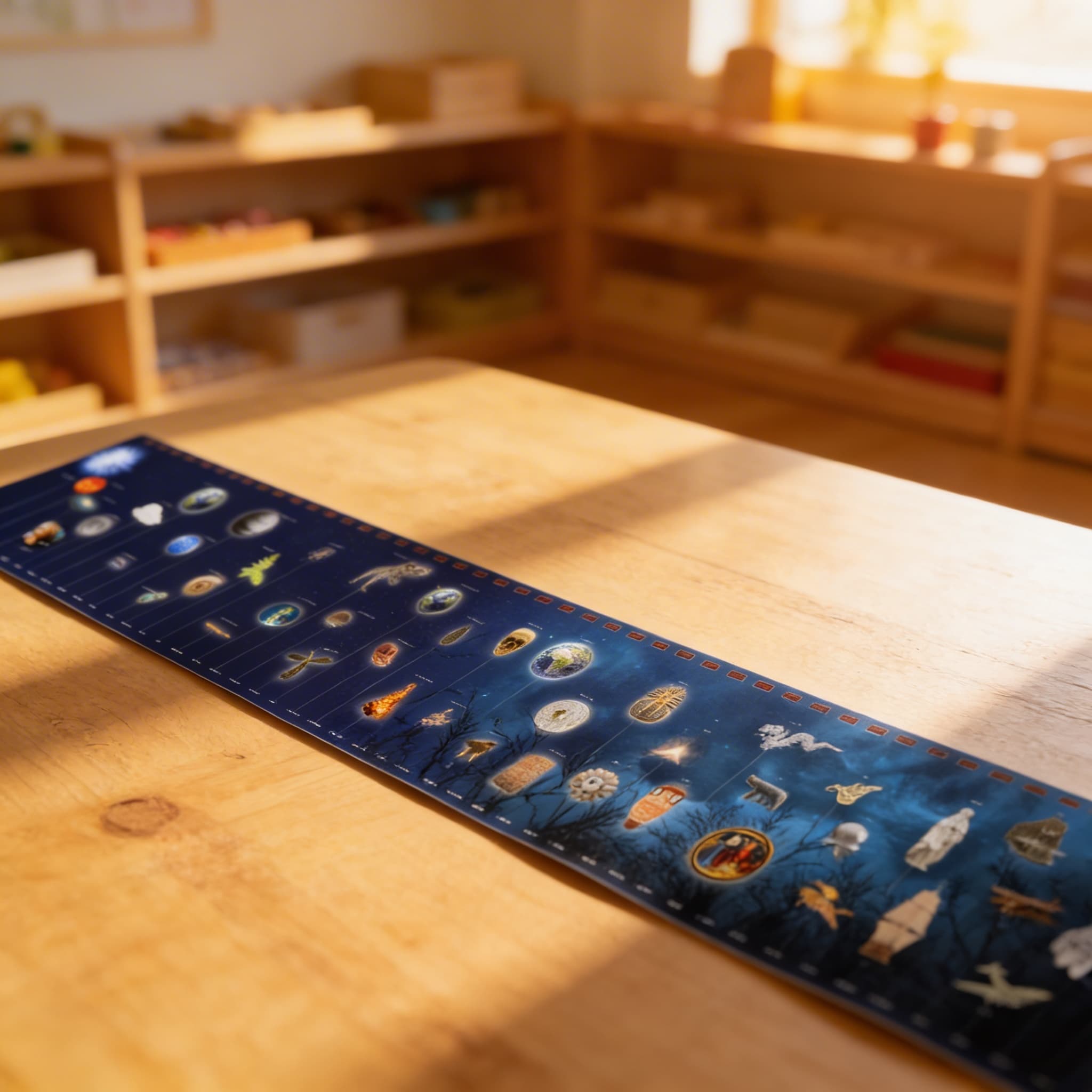 Časová os geologických ér — Pri použití