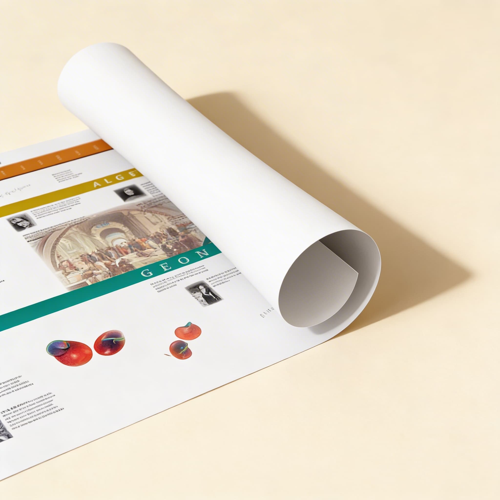 Časová osa dějin čísel (velký displej) — Boční pohled