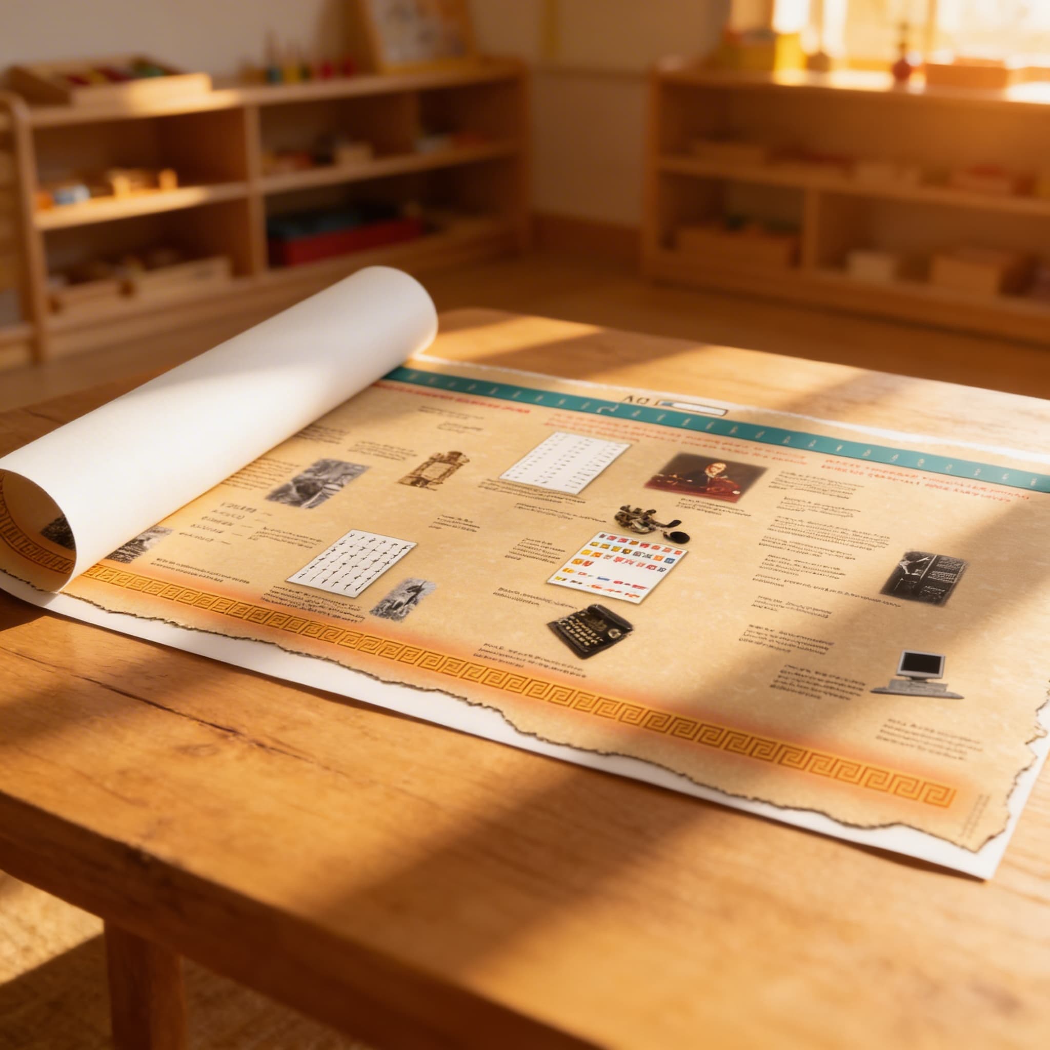 Zeitleiste der Kommunikation (Großformat) — Im Einsatz