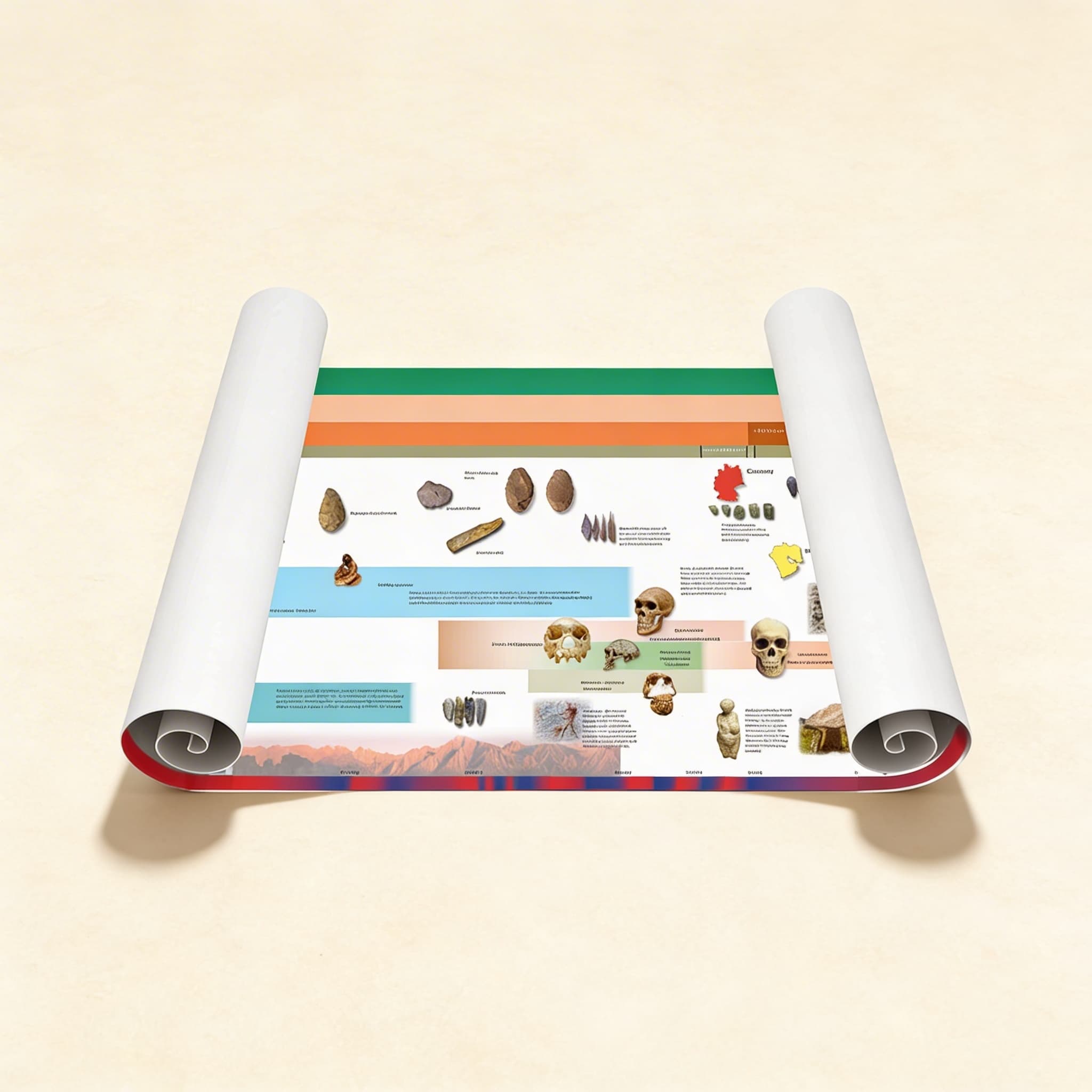 Časová osa raných lidí (velký displej) — Katalogový pohled