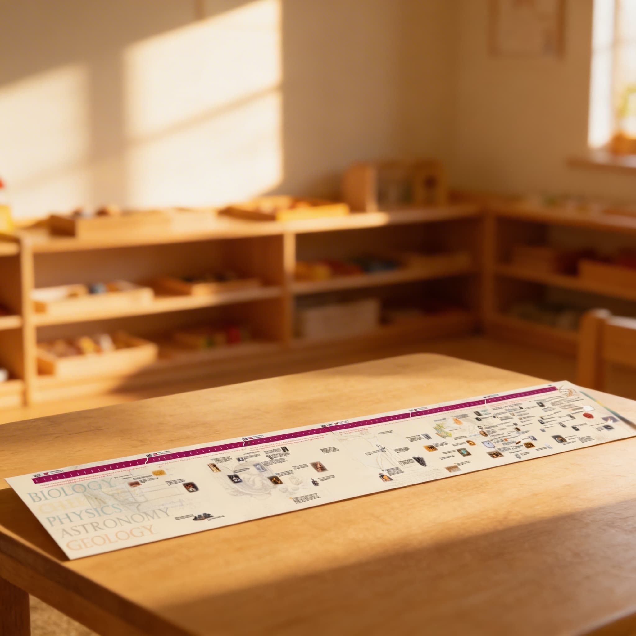 Zeitleiste der Wissenschaftler (Großformat) — Im Einsatz