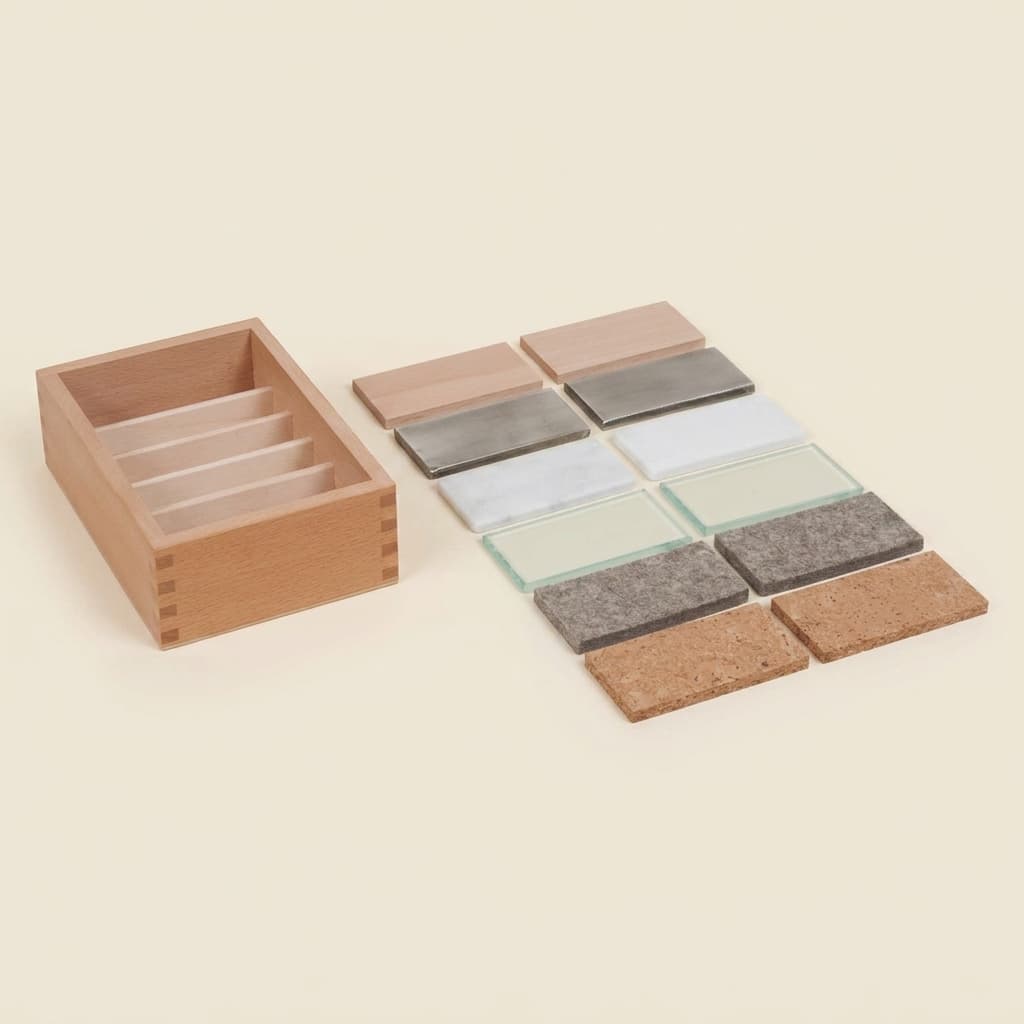Thermoplatten: Temperaturdifferenzierung durch Berührung - Montessori Material | Faborino