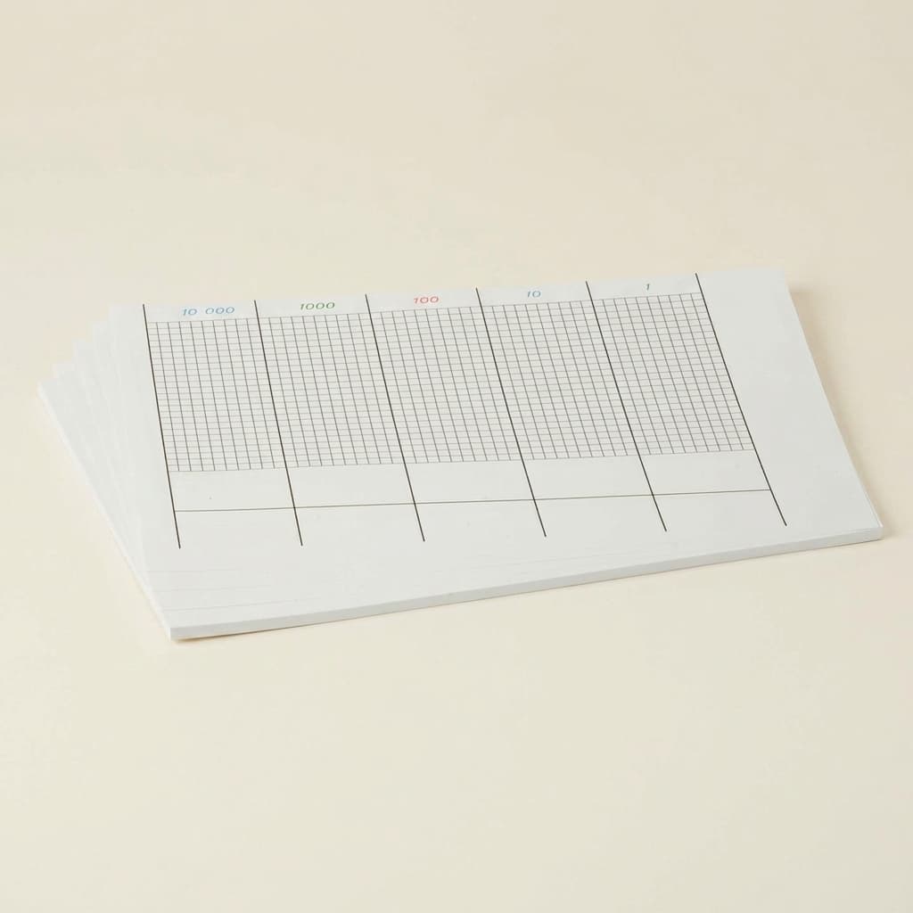 Punktübungsblätter (50 Stück) - Montessori Material | Faborino